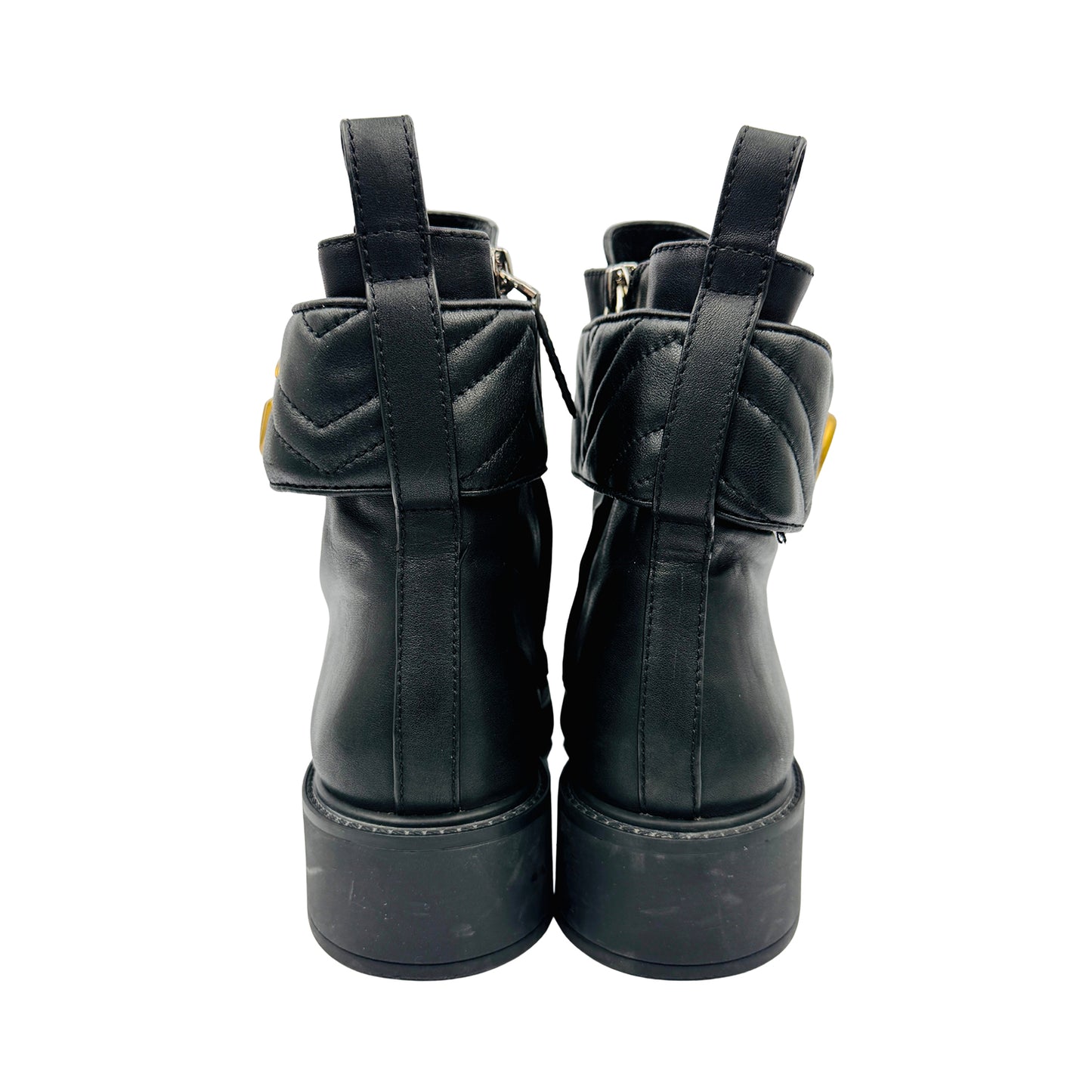 Gucci Marmont Double-G Ankle Leather Boots (Size 39/39.5)