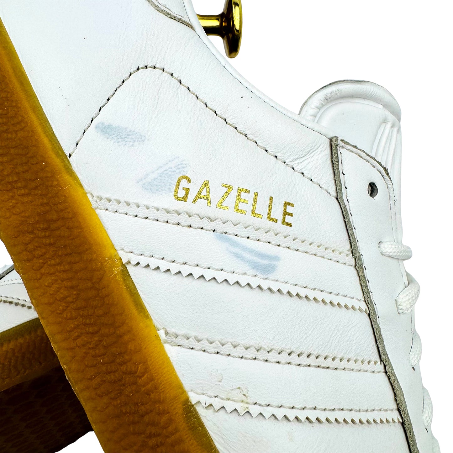 Adidas Originals Gazelle 'White' Sneakers (Size 43.5) - BD7479