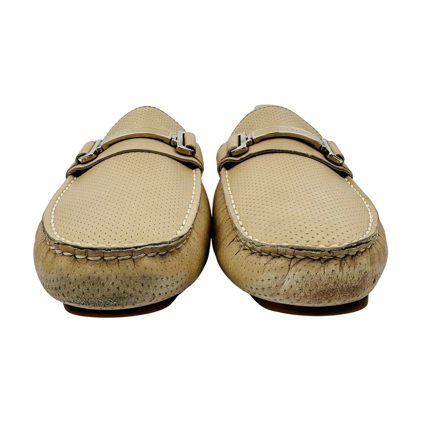 Bally Men's Beige Leather Italian Loafer (Size 44)