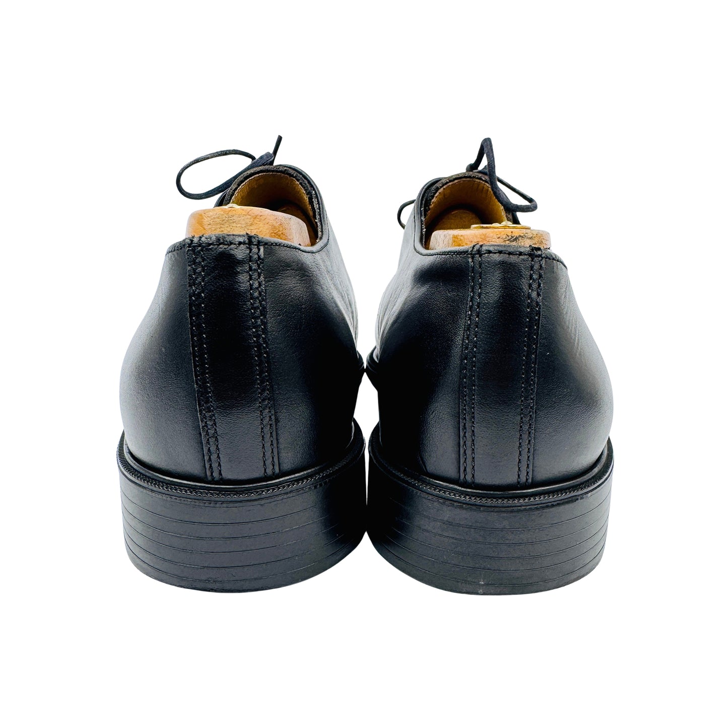 Bally Men's Vintage Black Leather Dress Shoes (Size 43/43.5)