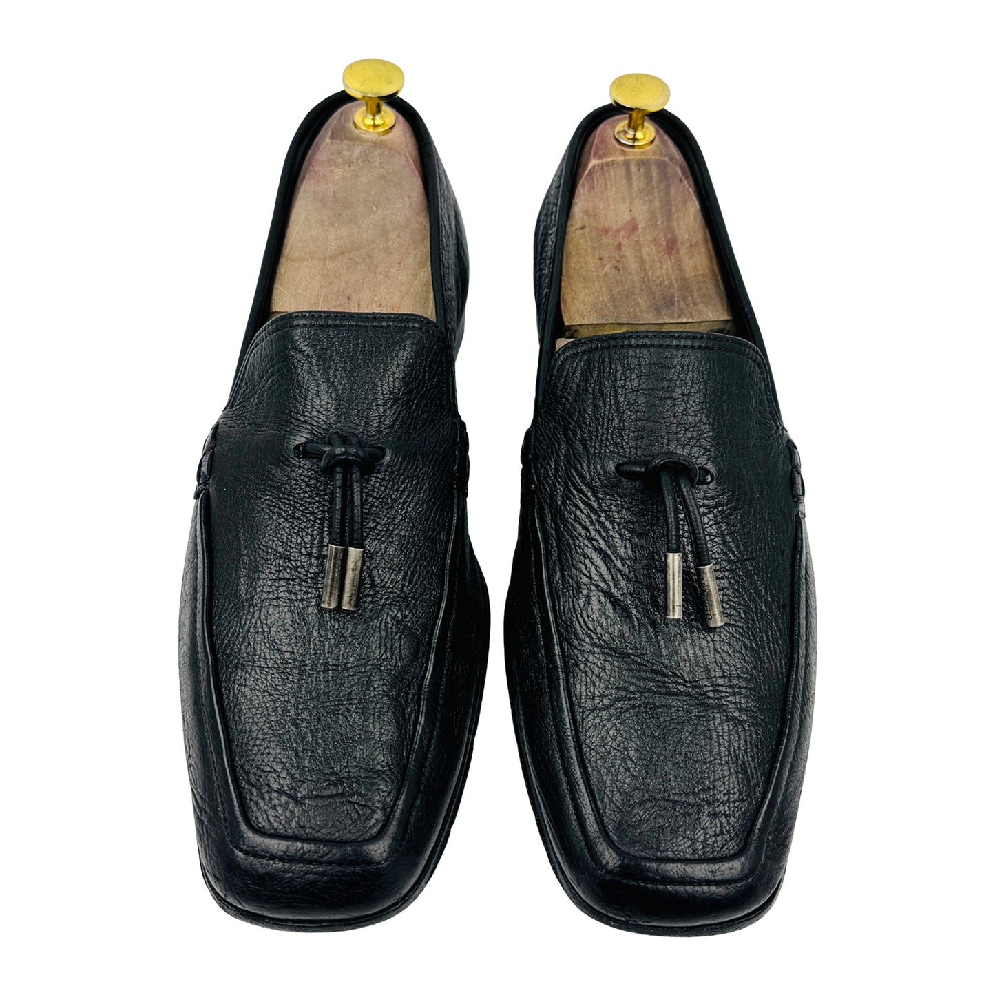 Giorgio Armani Grained Leather Tassel Loafers (Size 42.5)