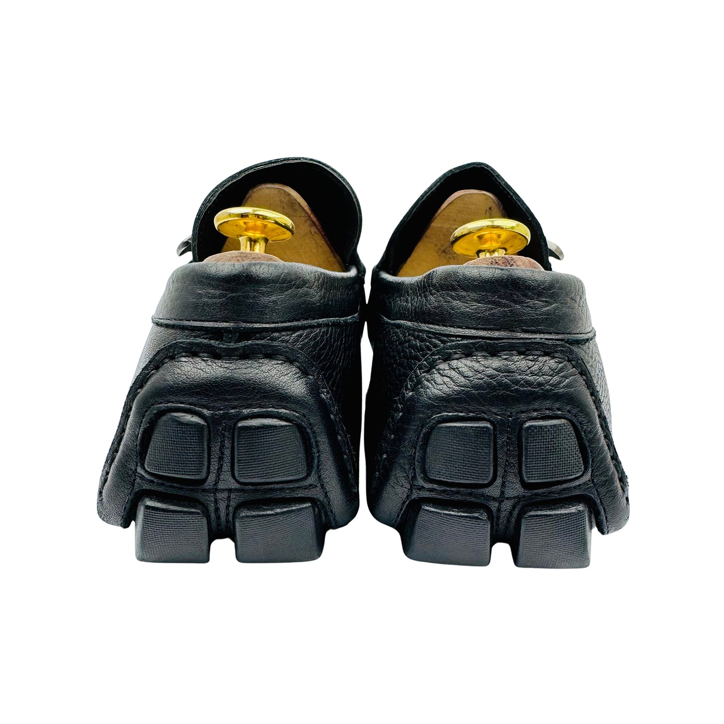 Versace Men's Black Medusa Buckle Driving Loafer (Size 44)