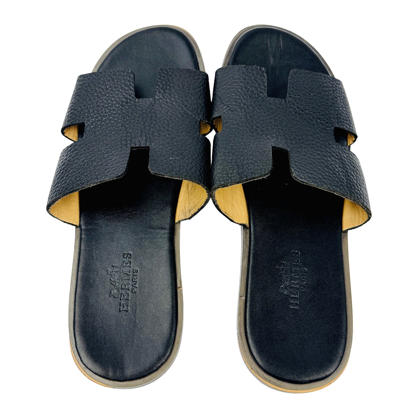 Hermes Izmir Black Sandal Slippers (Shoes 41/42)