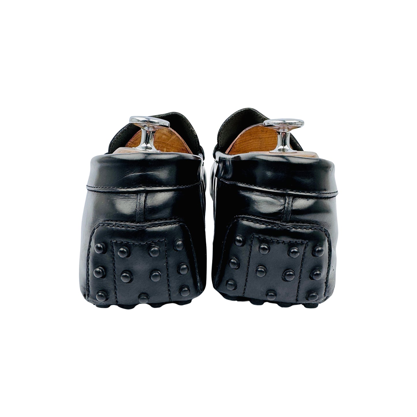 Tod's Men's Black Leather Driving Loafers (Size 46)