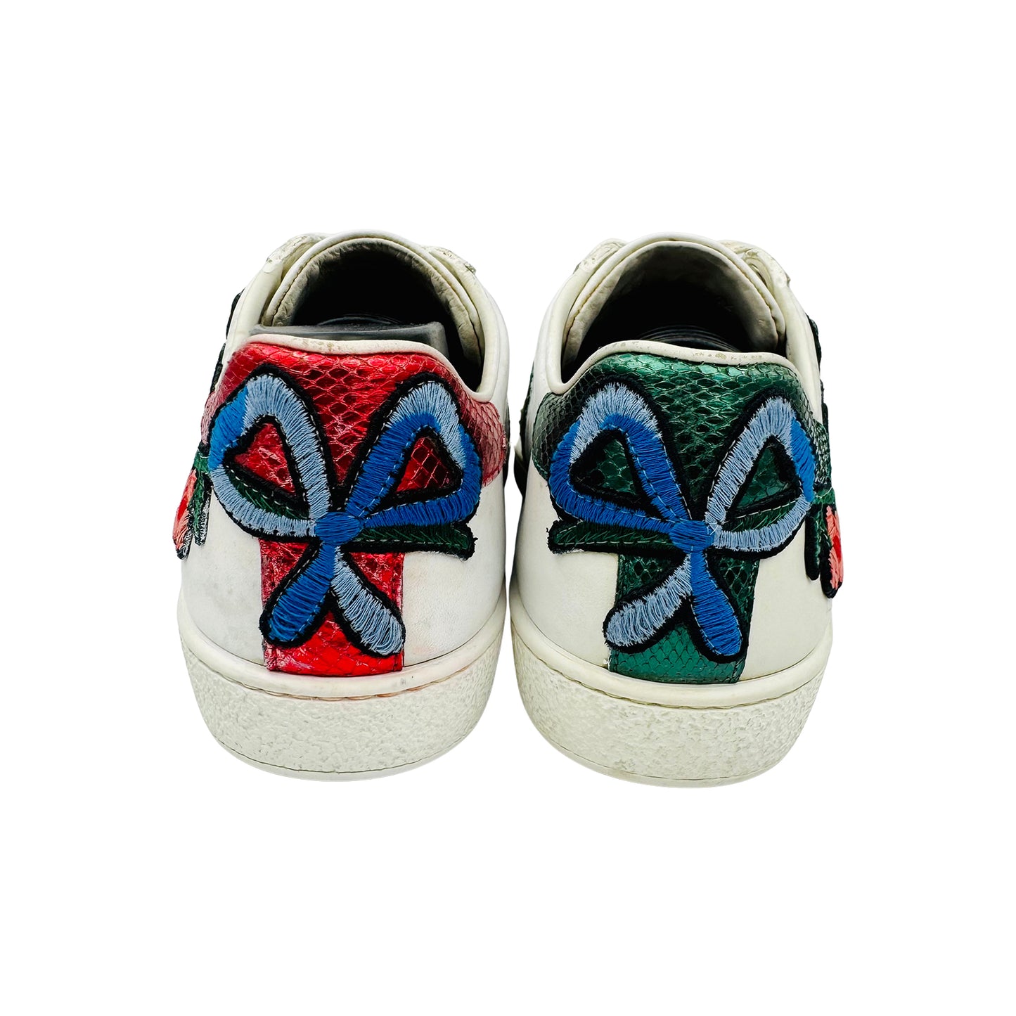 Gucci Ace Embroidered Floral Sneakers (Size 37.5/38) - 431917 A38G0 9064