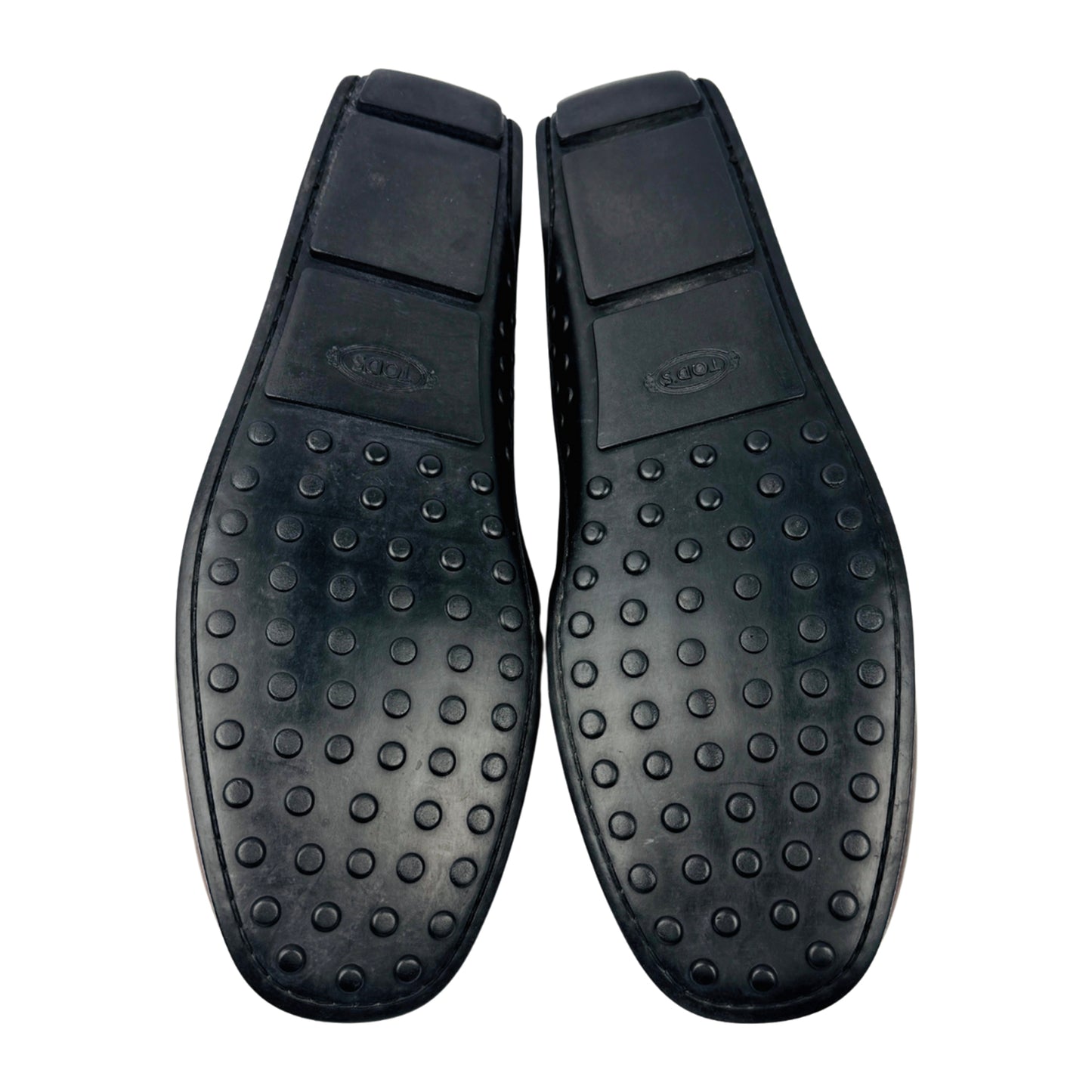 Outsole image of Tod's Men's Brown Calf Leather Driving Loafers (Size 42/42.5)