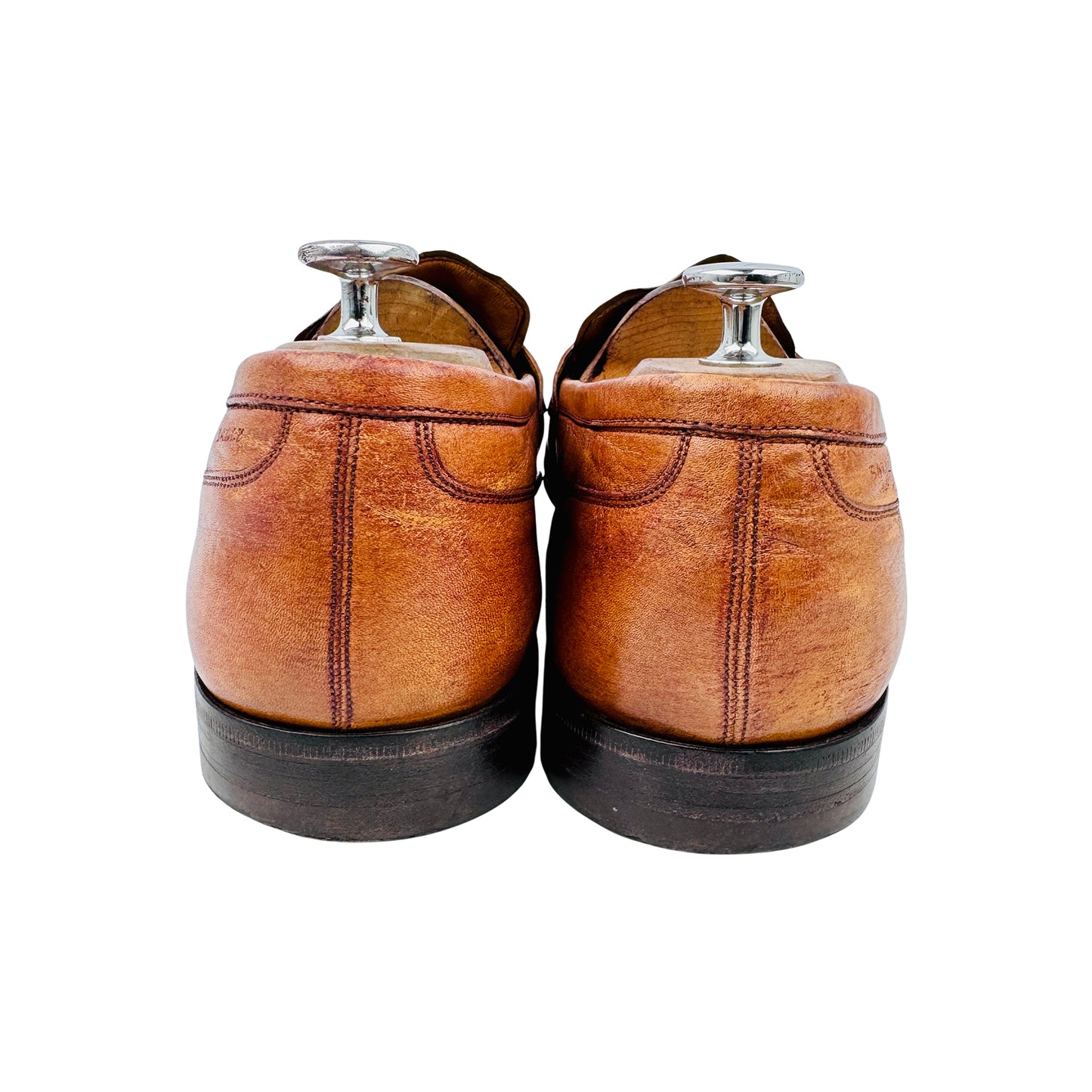 Bally Brent 64 Brown Tobacco Kangaroo Leather Loafers (Size 44/44.5)
