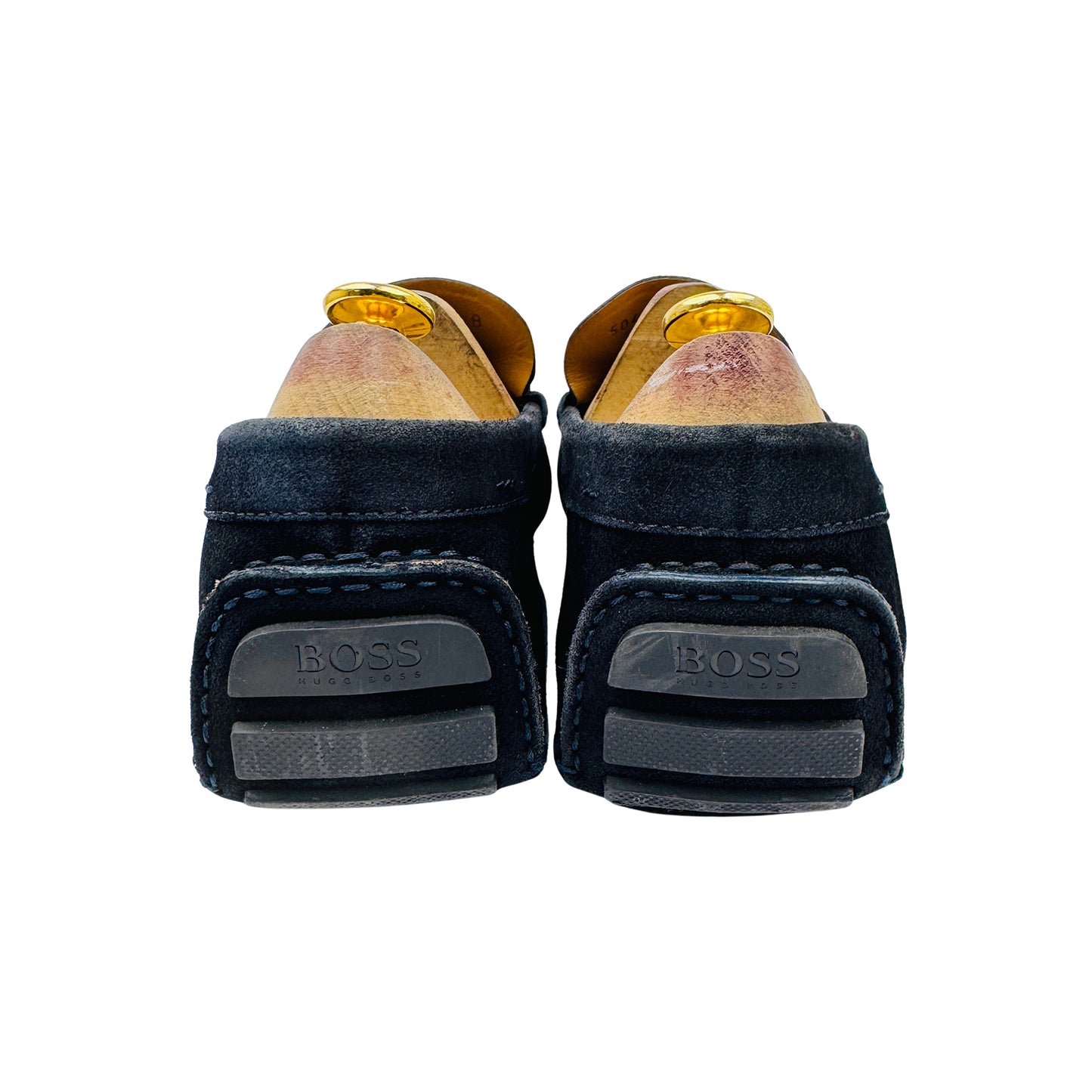 Hugo Boss Men's Dark Blue Suede Moccasins (Size 42.5) - 50453138 401