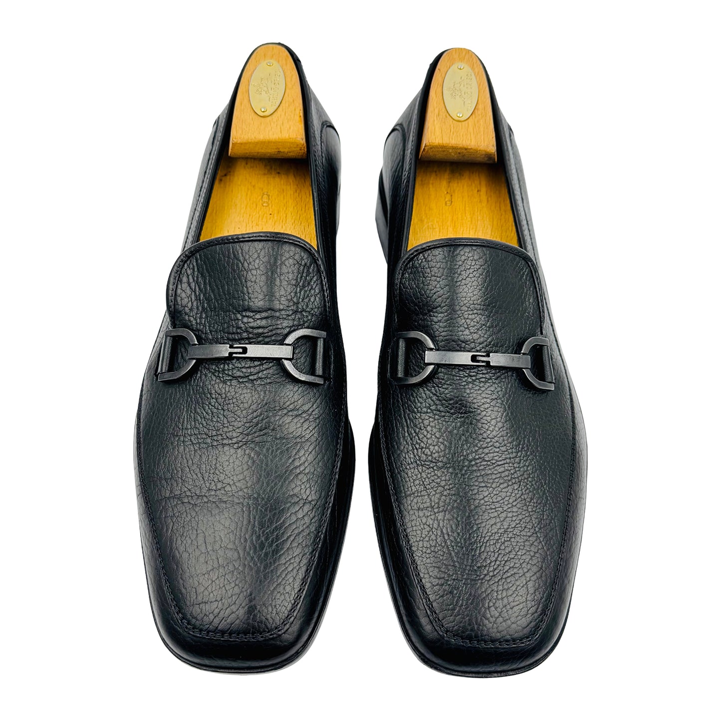Salvatore Ferragamo Gancini Bit Black Loafer (Size 44)