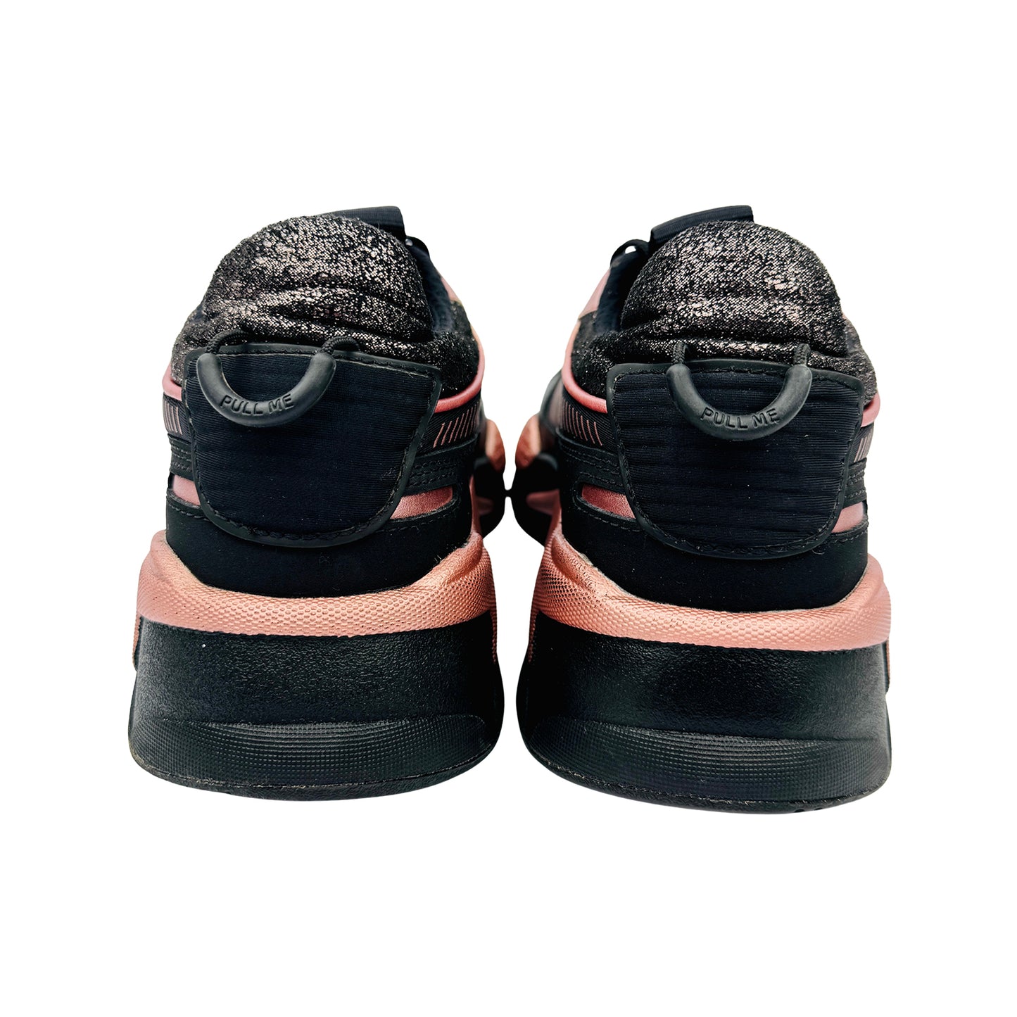 Puma RS-X Puzzle Black Rose Gold Sneakers (Size 40) - 385406-01