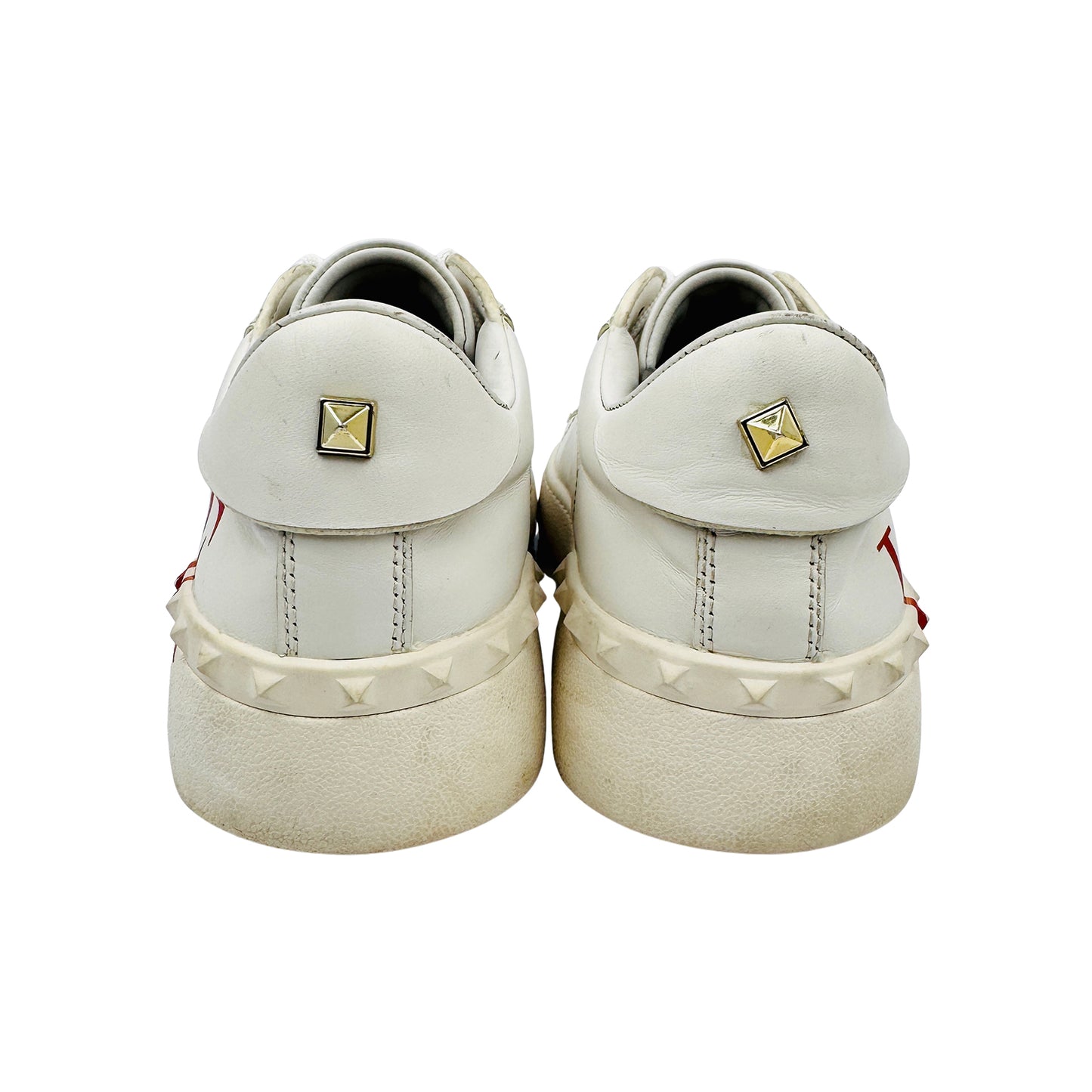 Valentino Garavani Open White Leather Sneakers (Size 40/40.5)