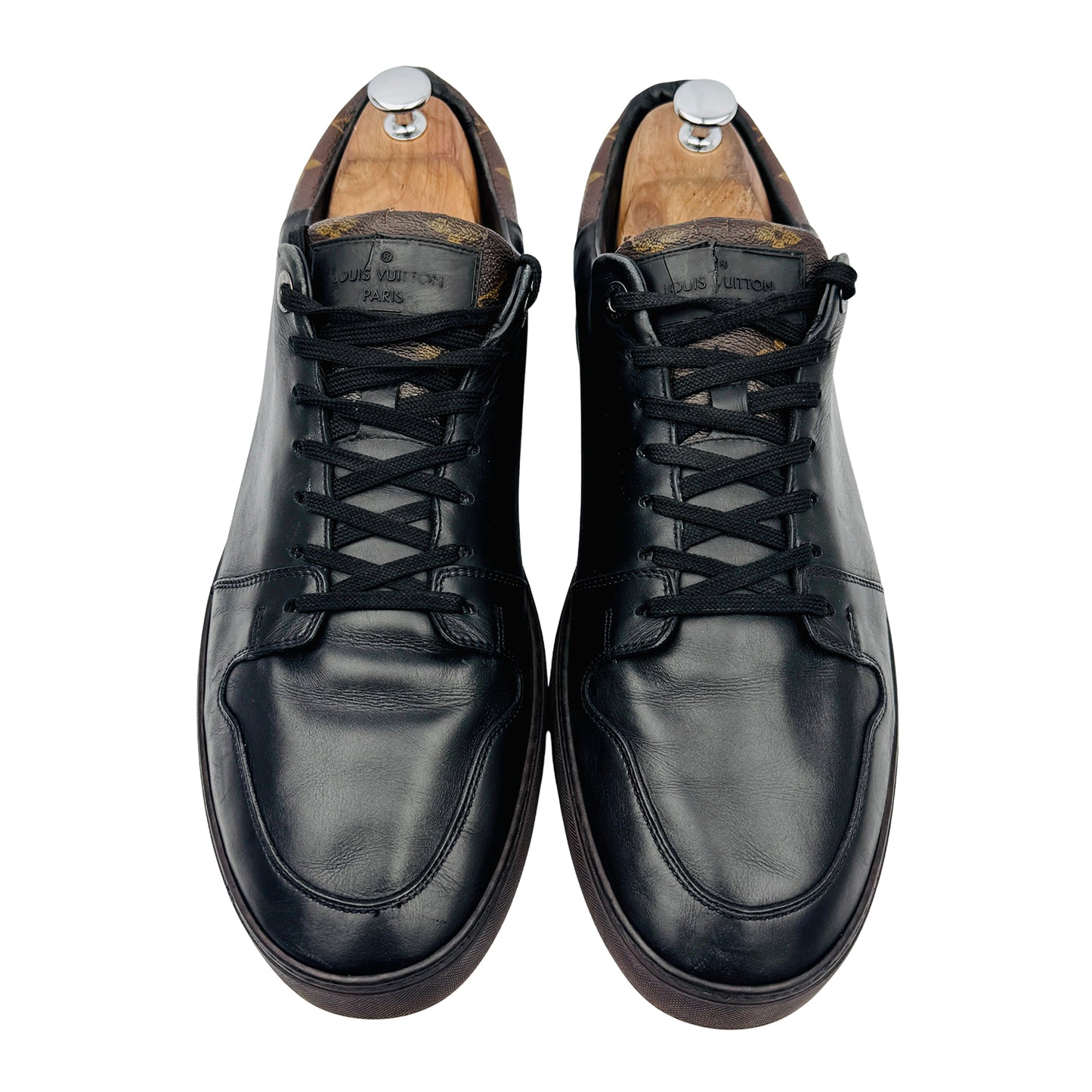 Louis Vuitton Men's Line-Up Monogram Leather Sneakers (Size 46/47)