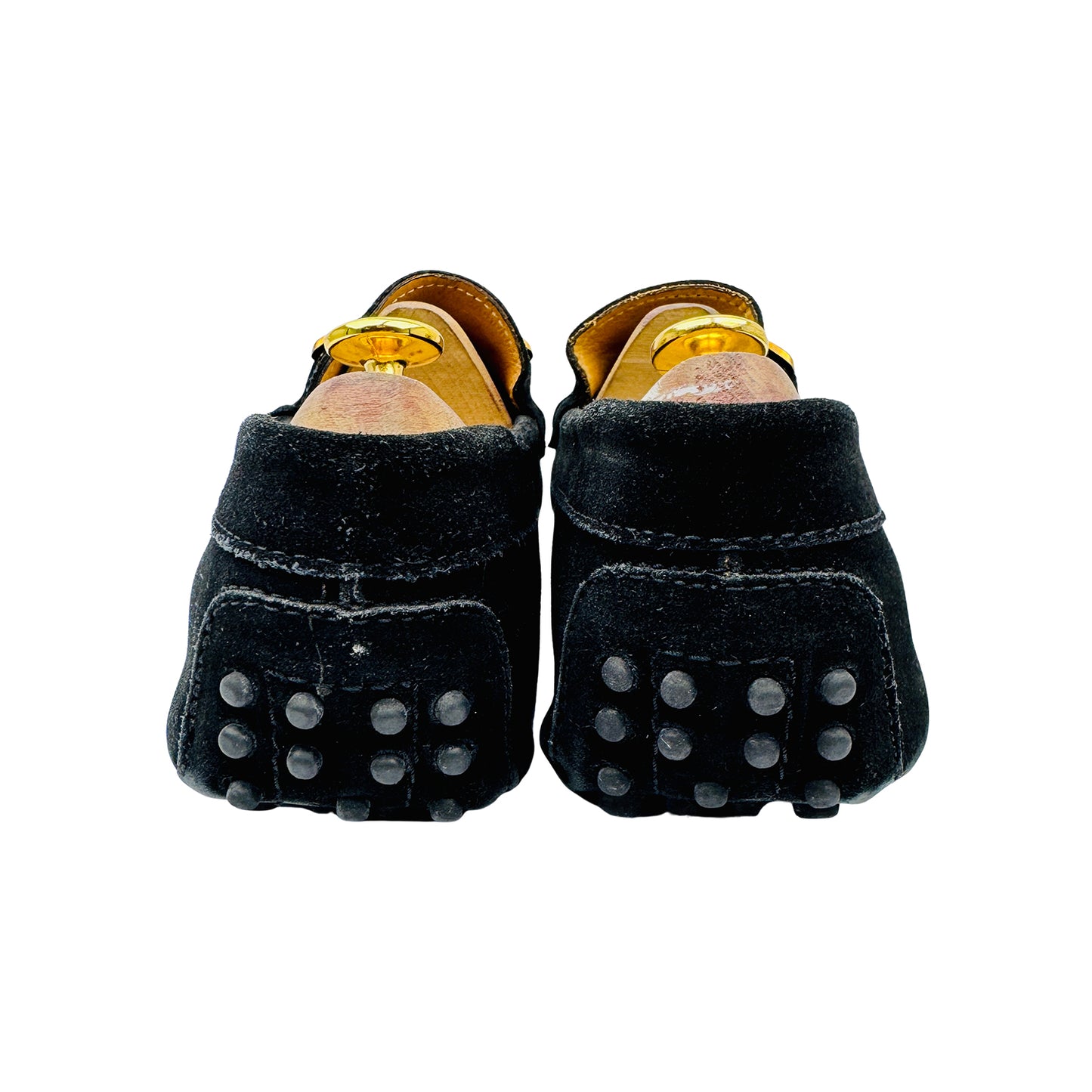 Tods Men's Peas Black Suede Loafers (Size 42.5/43)