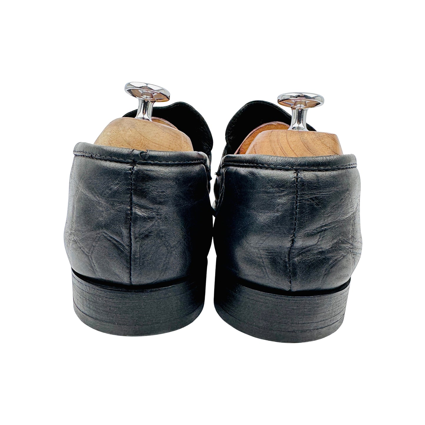 Roberto Cavalli Men's Black Leather Loafers (Size 44)