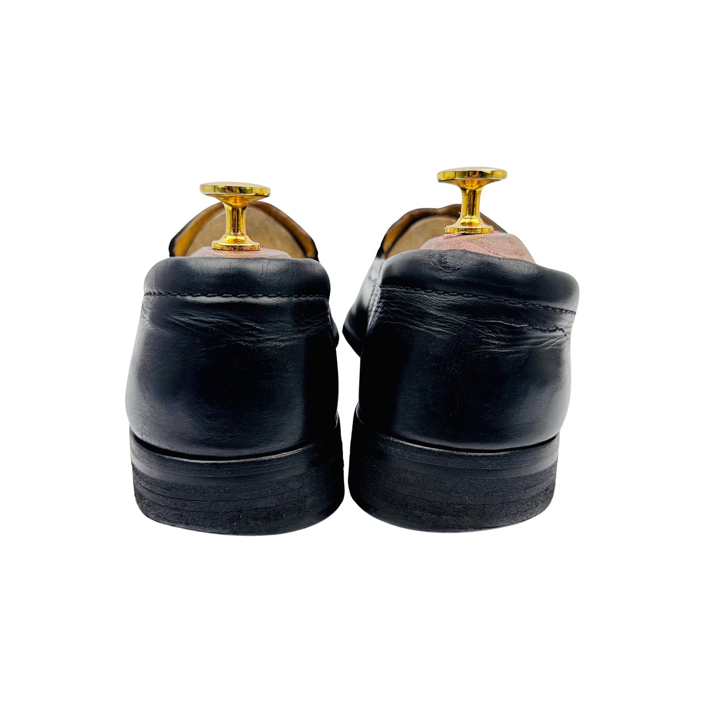 Bally Men's Black Leather Loafers (Size 42.5/43)