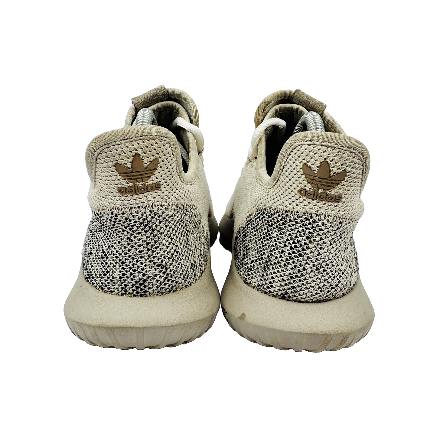 Back Side image of Adidas Tubular Shadow Knit Light Brown Shoes (Size 40) - BB8824