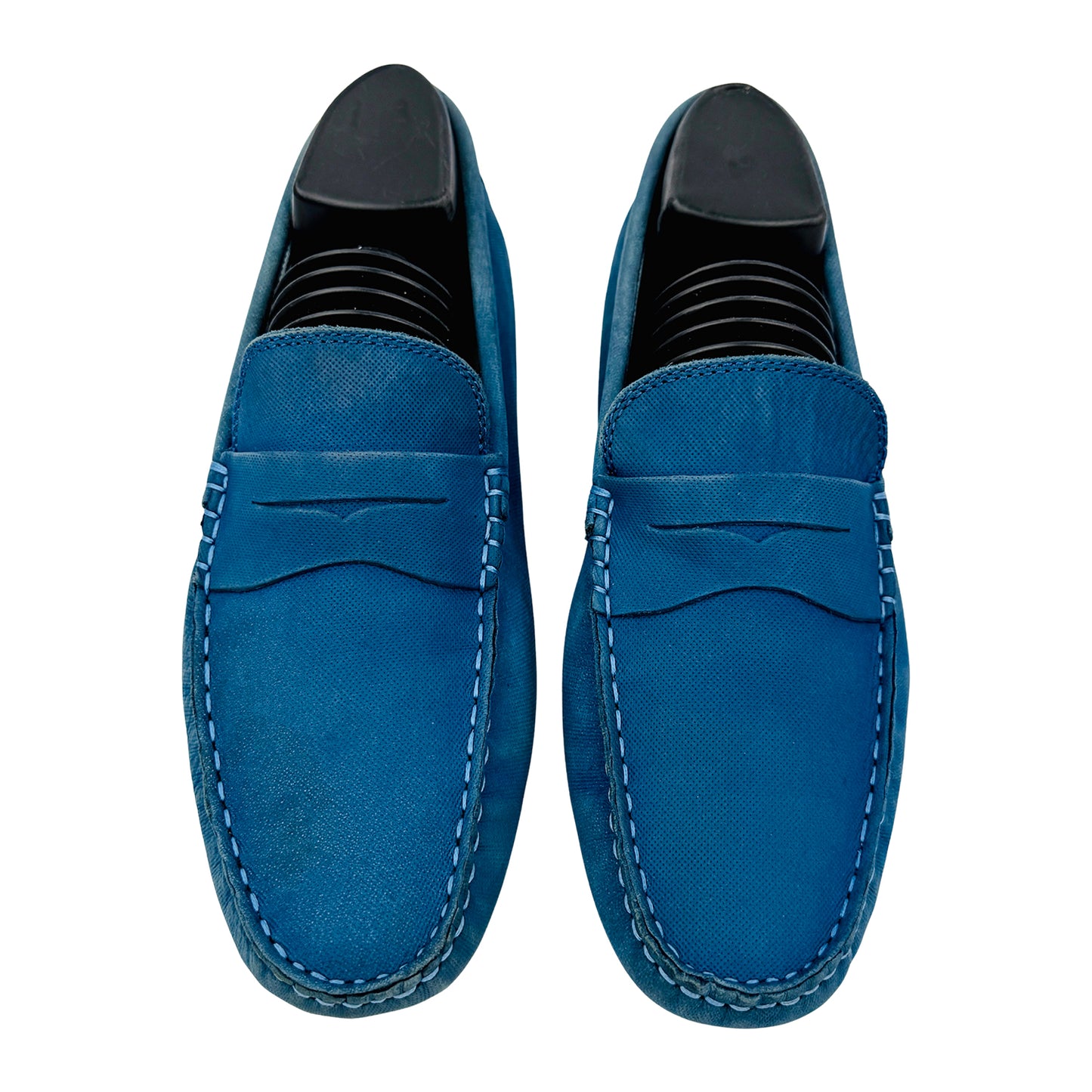 Lacoste Men's Blue Dotted Loafers (Size 41/41.5)