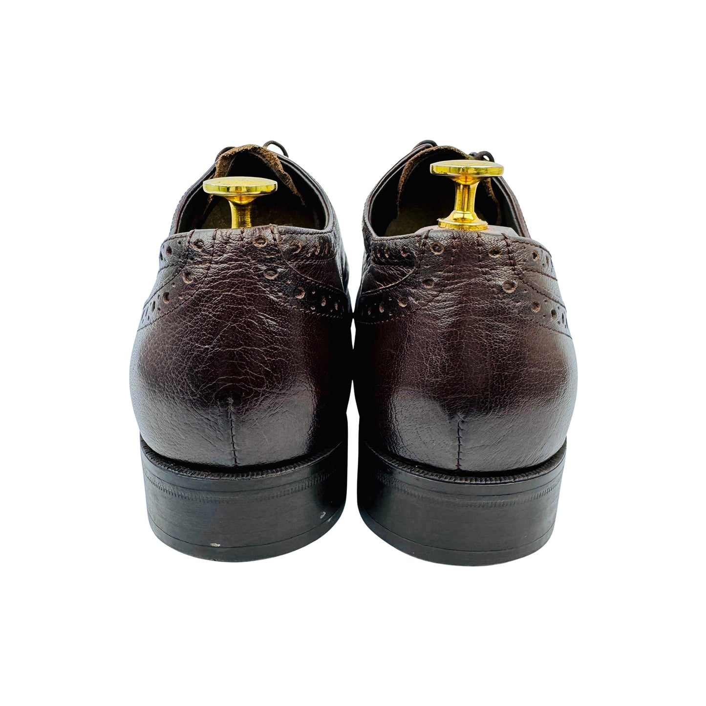 Zara Men's Brown Leather Derby Shoes (Size 42.5/43)