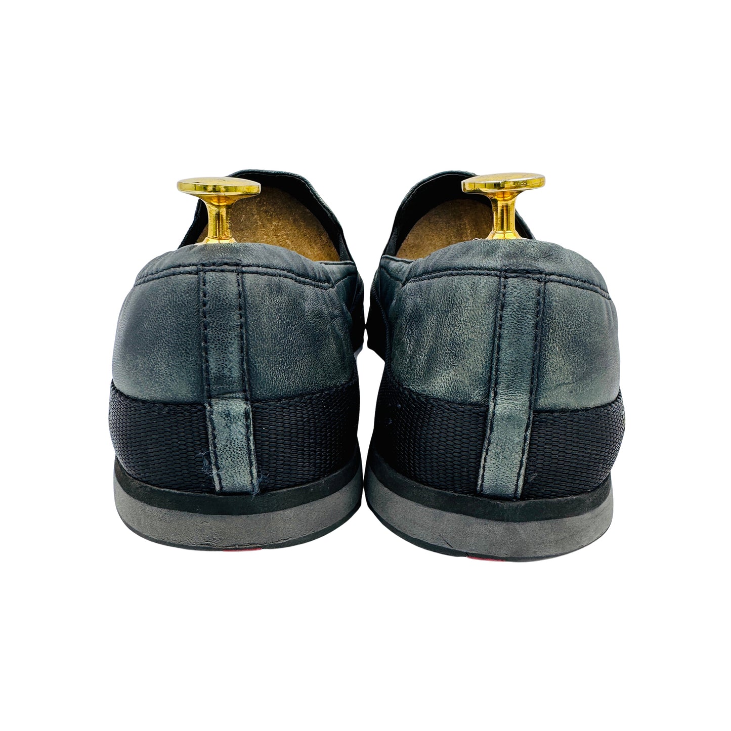Prada Men's Casual Two Tone Leather Slipons (Size 42.5/43)