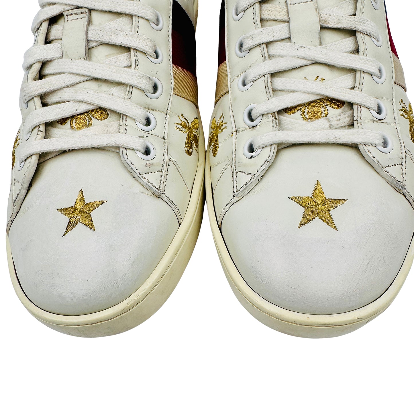 Gucci Ace Embroidered 'Bees & Stars' Sneakers (Size 42/42.5) - 498205