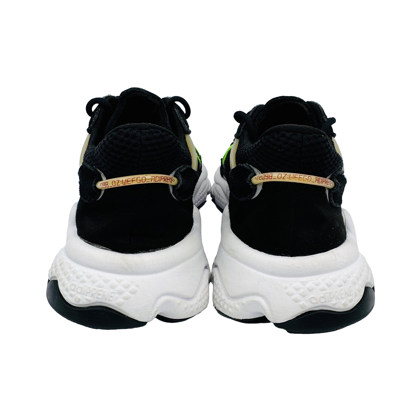 Back Side image of Adidas Ozweego Black Sneakers (Size 38) - EF0158