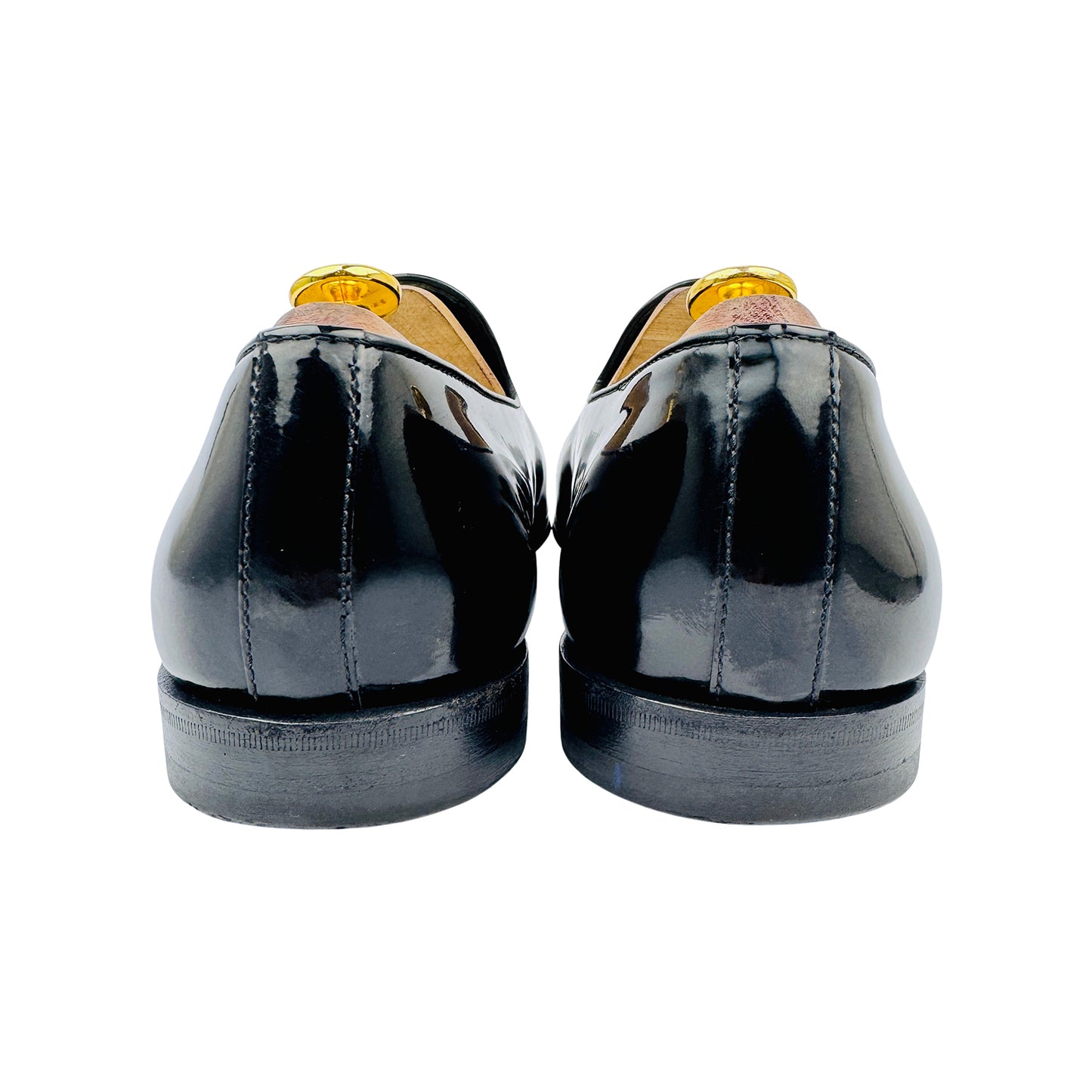 Billionaire Men's Patent Embossed Logo Loafers (Size 42.5/43)
