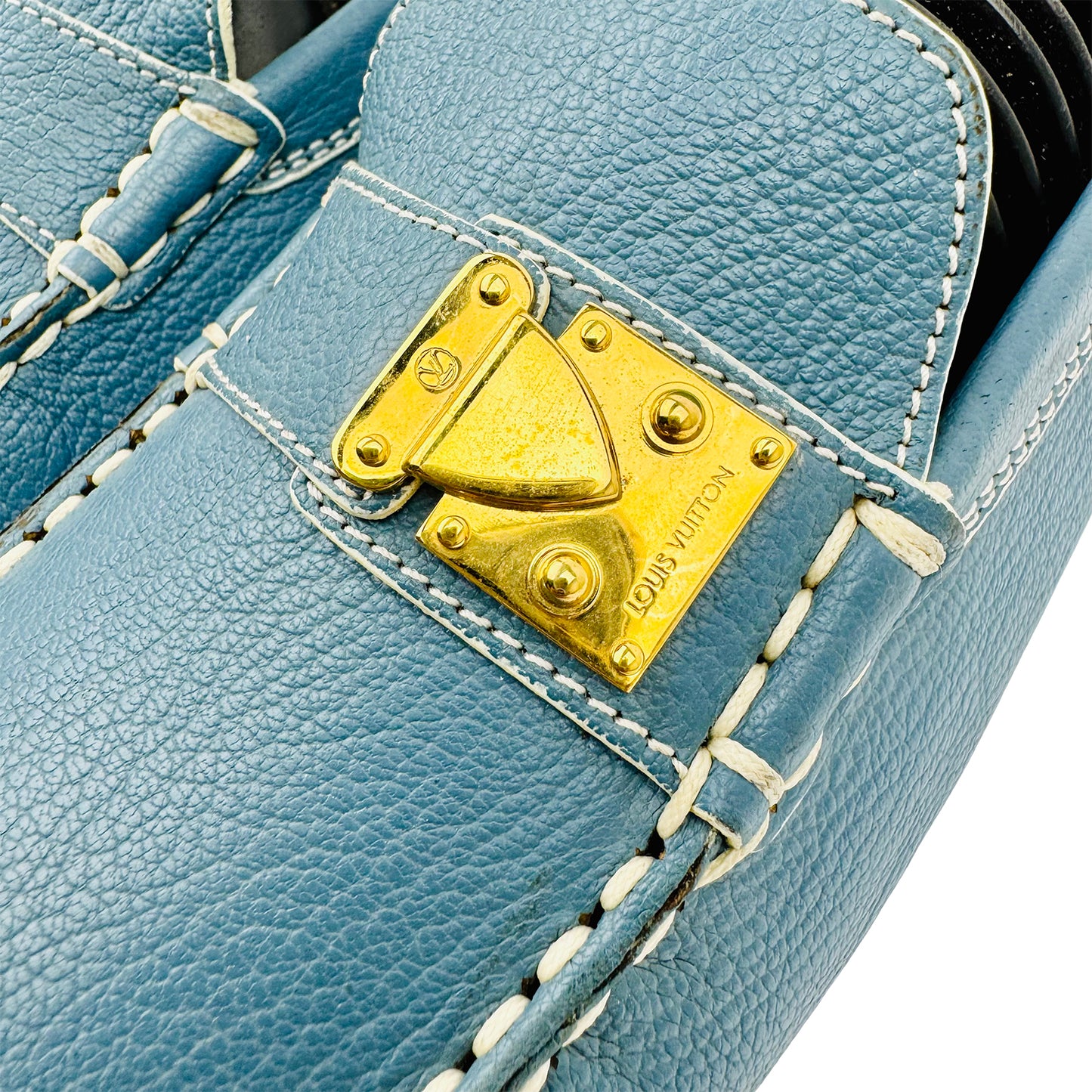 Louis Vuitton S-Lock Driving Blue Loafer (Size 39.5/40)