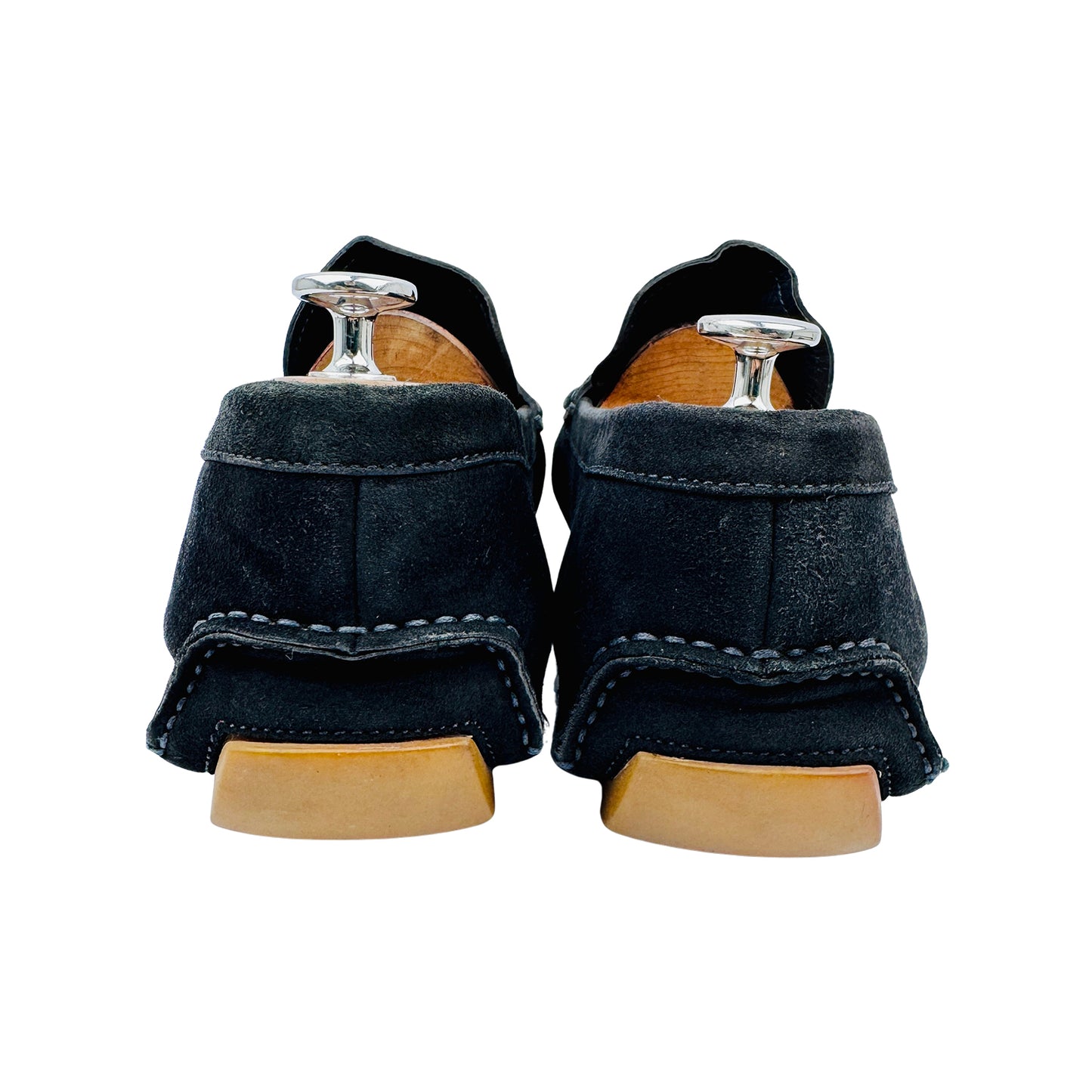 Bally Men's Pilot Driver Navy Blue Loafers (Size 45.5/46)