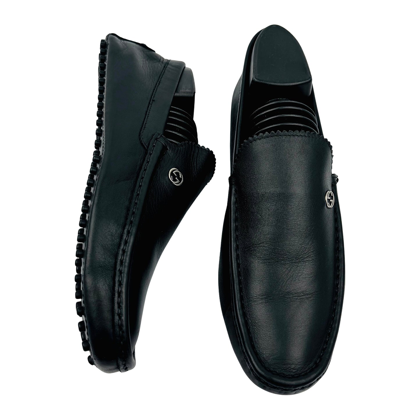 Gucci Interlocking G Driver Black Loafer (Size 41/41.5)