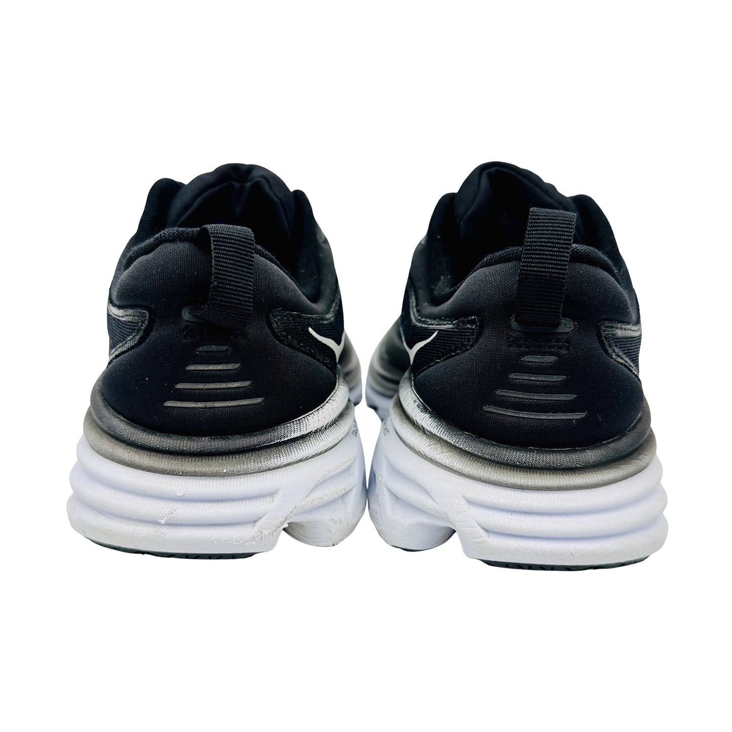 Hoka One One Bondi 8 Black White Shoes (Size 41.5) - 1127954 BWHT