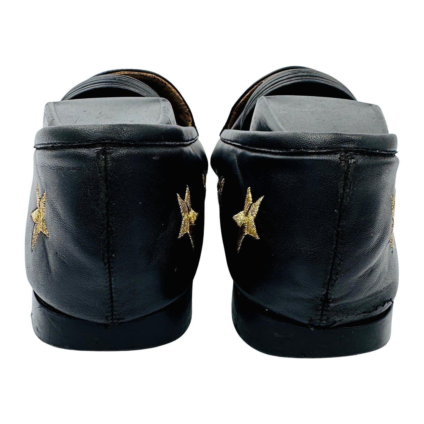 Gucci Embroidered Star Bee Jordaan Loafers (Size 36/36.5)