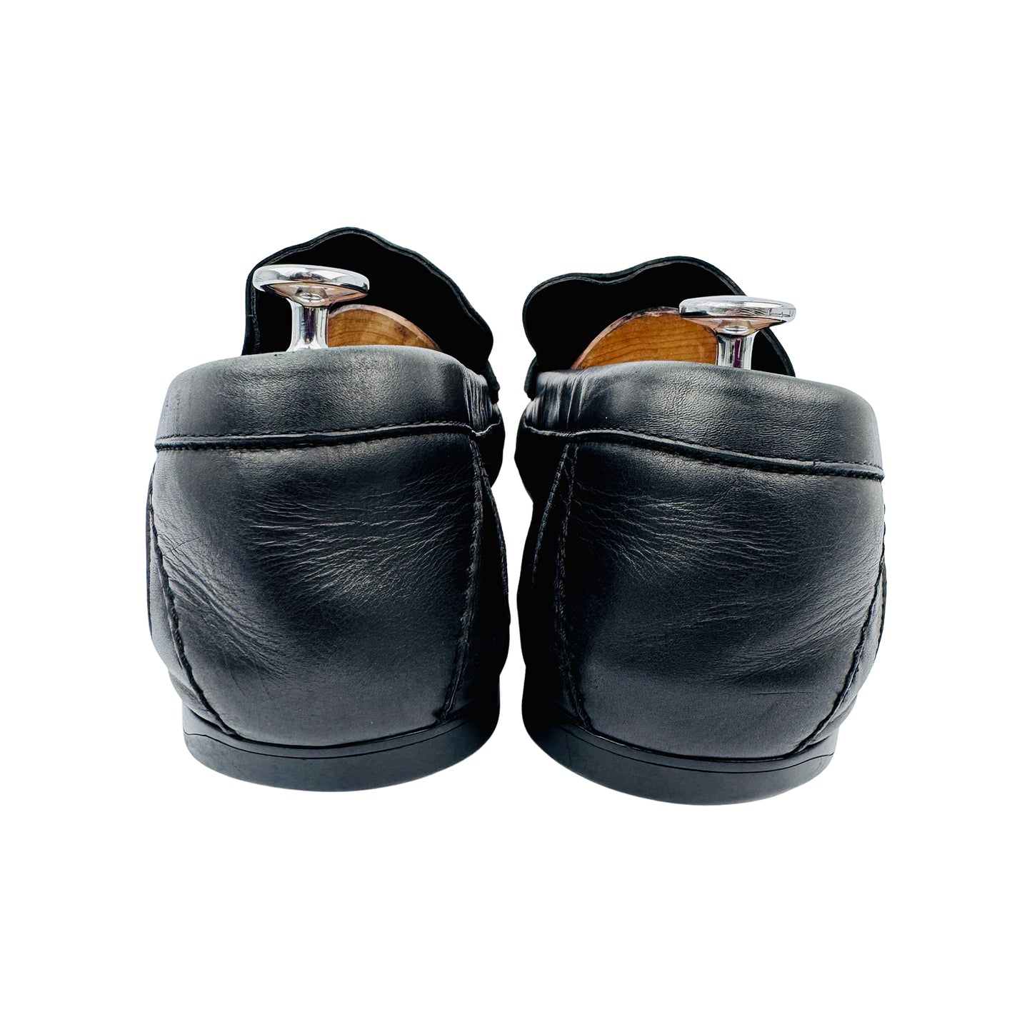 Versace Men's Medusa Black Suede Loafers (Size 44/44.5)