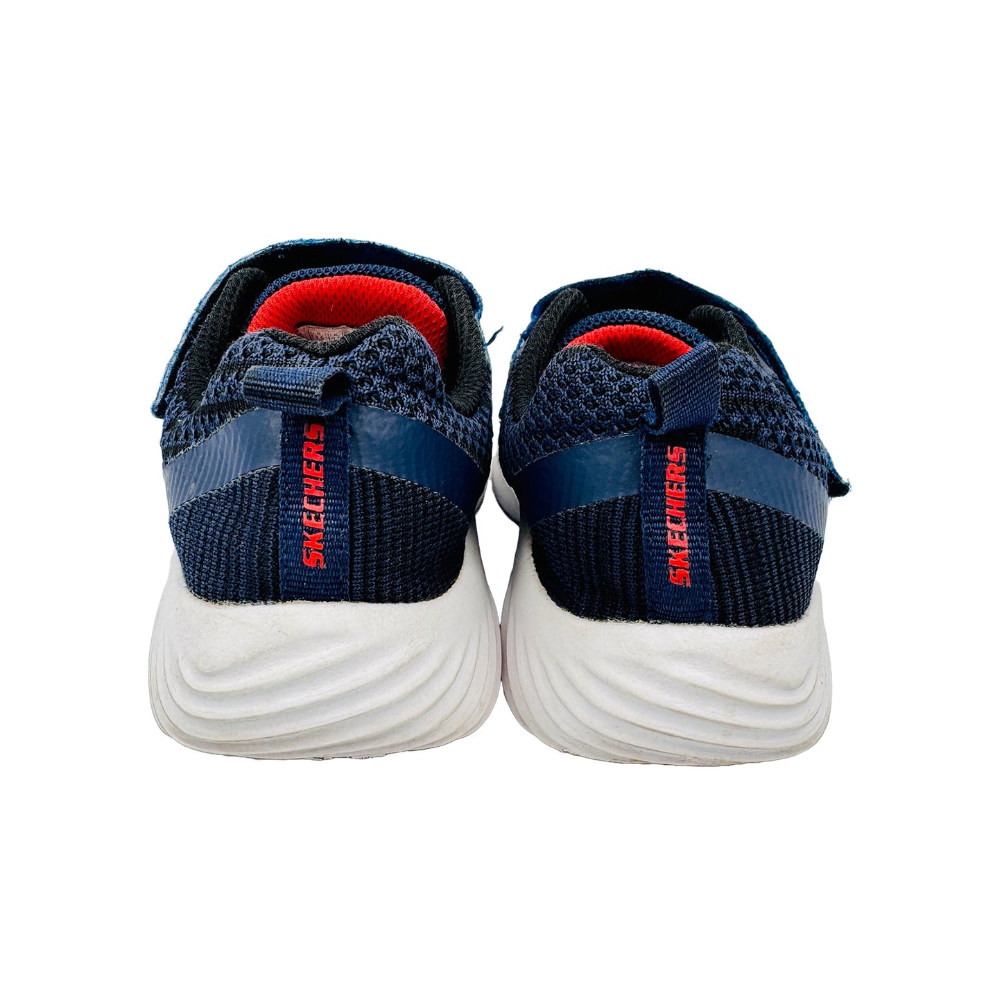 Back Side image of Skechers Kid's Bounder Zallow Shoes (Size 31) 98302L NVBK