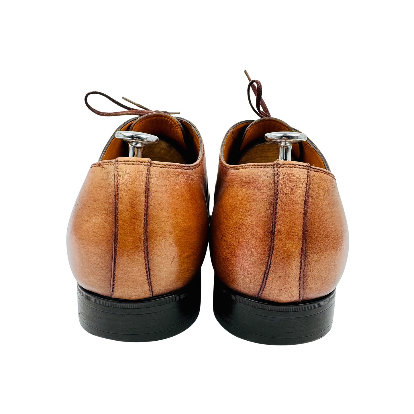 Santoni Men's Brown Italian Oxfords (Size 46/46.5)