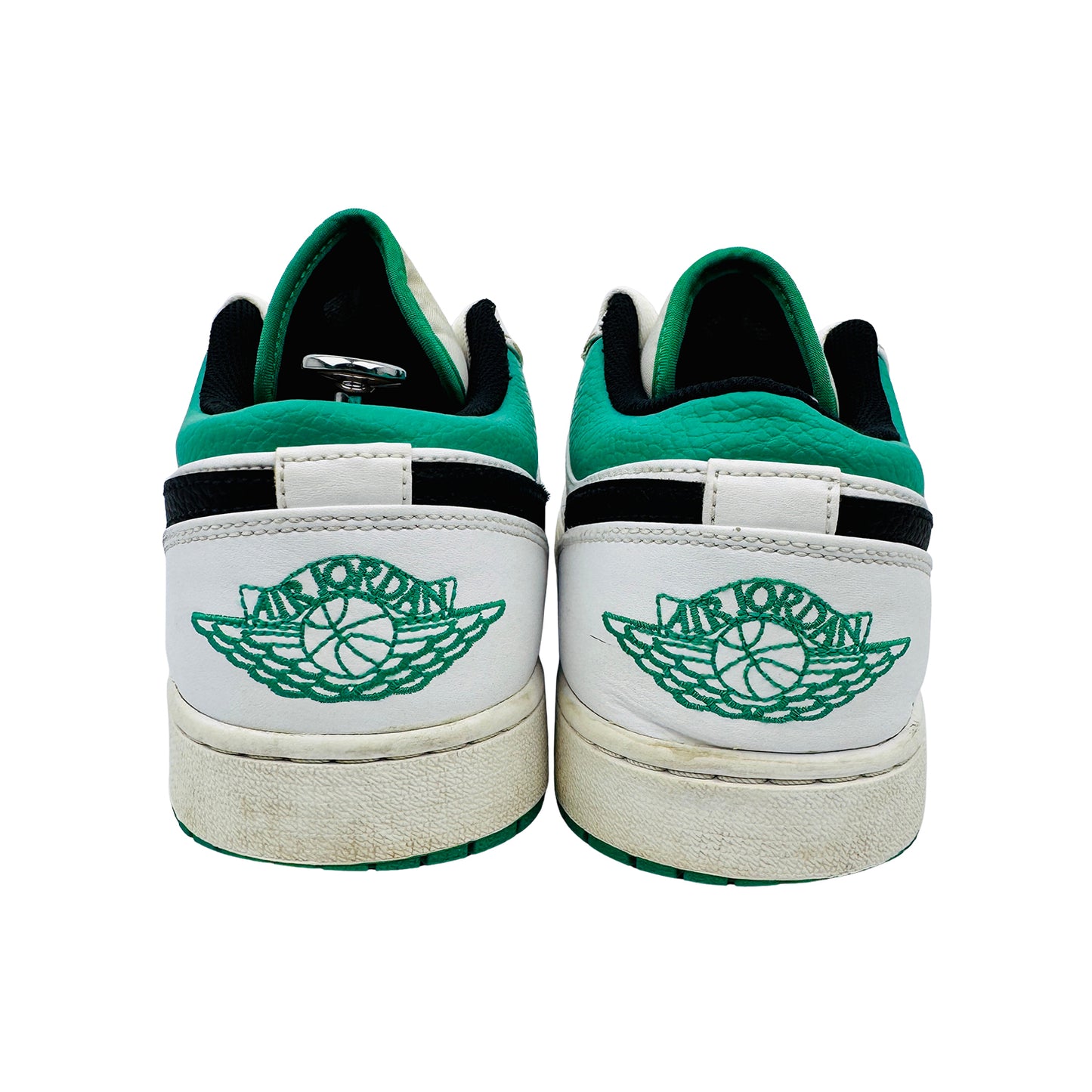Nike Air Jordan 1 Low 'White Lucky Green' Shoes (Size 46) - 553558-129