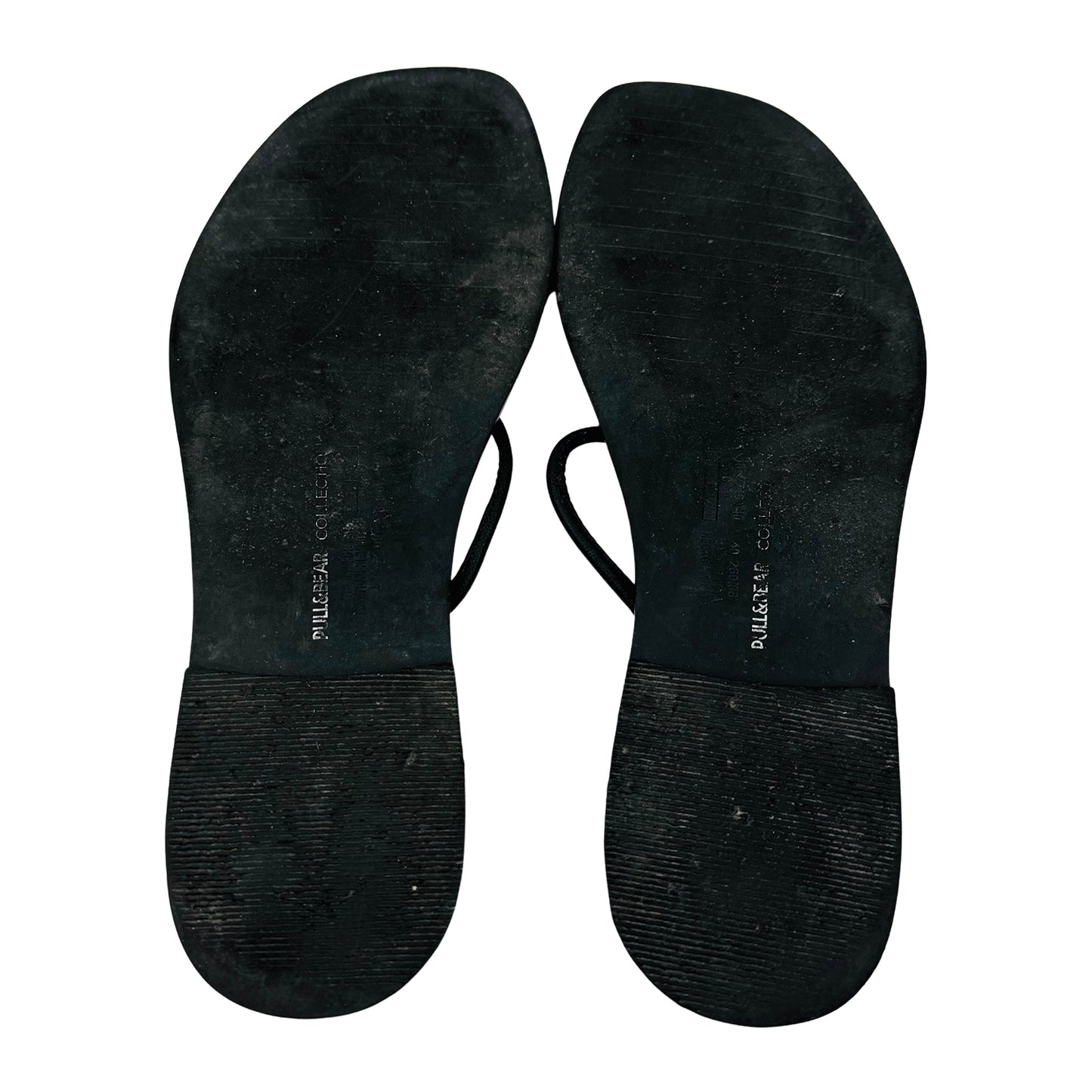 Pull & Bear Women's Black Sandal Slides (Size 40)