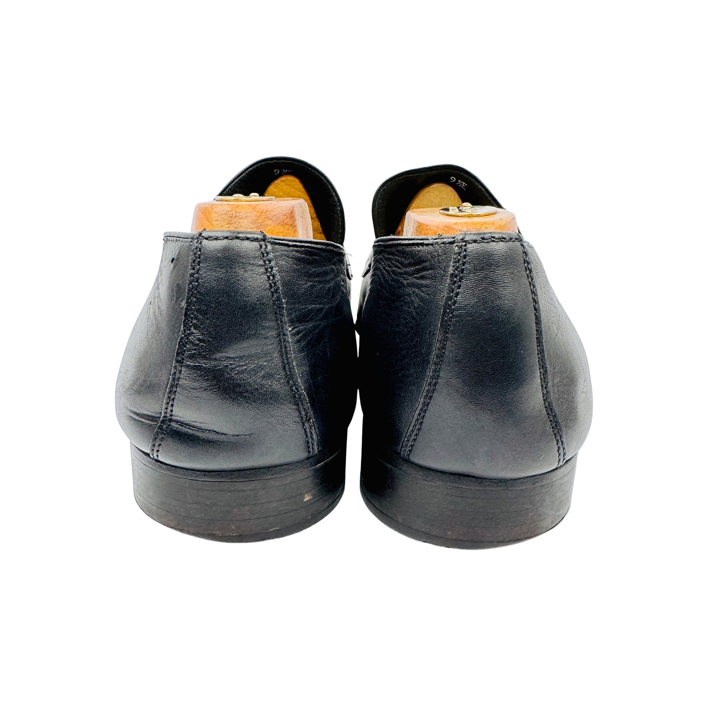 Charles Jourdan Black Leather Penny Loafers (Size 43.5)