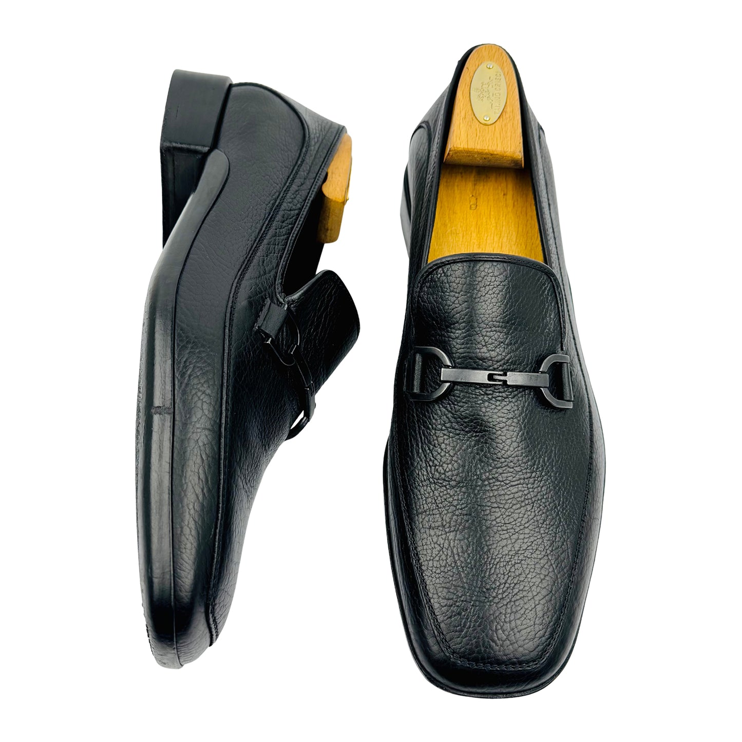 Salvatore Ferragamo Gancini Bit Black Loafer (Size 44)