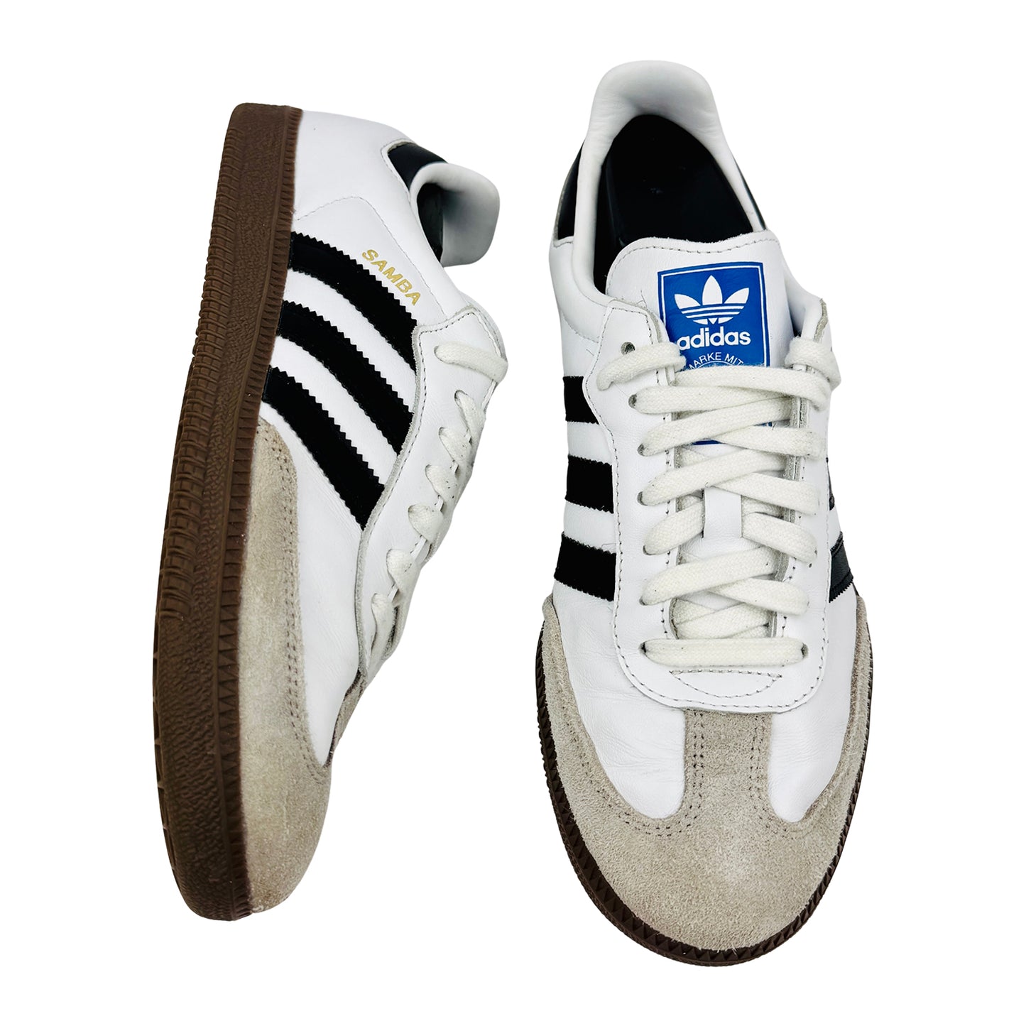 Adidas Samba OG 'White Black' Sneakers (Size 41.5) - B75806