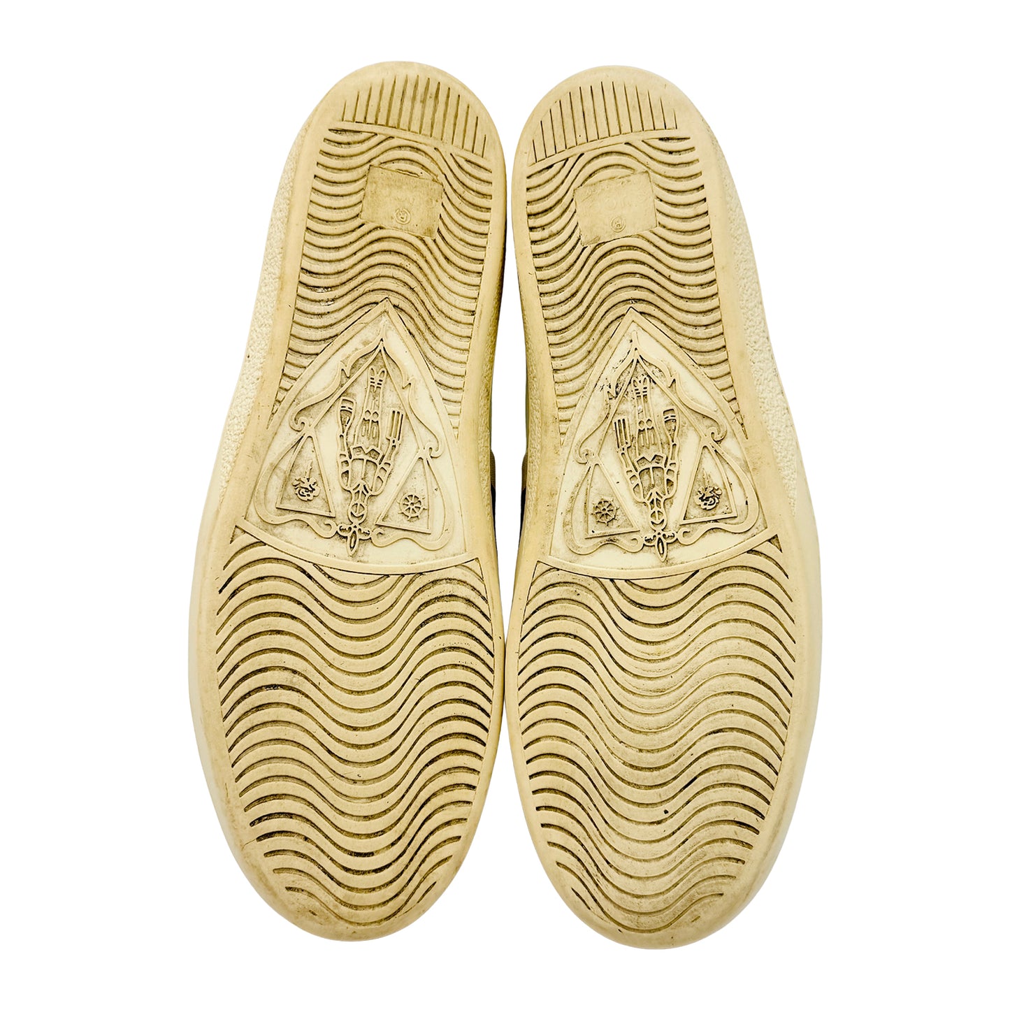 Gucci Ace Logo Elastic White Sneakers (Size 43.5/44)