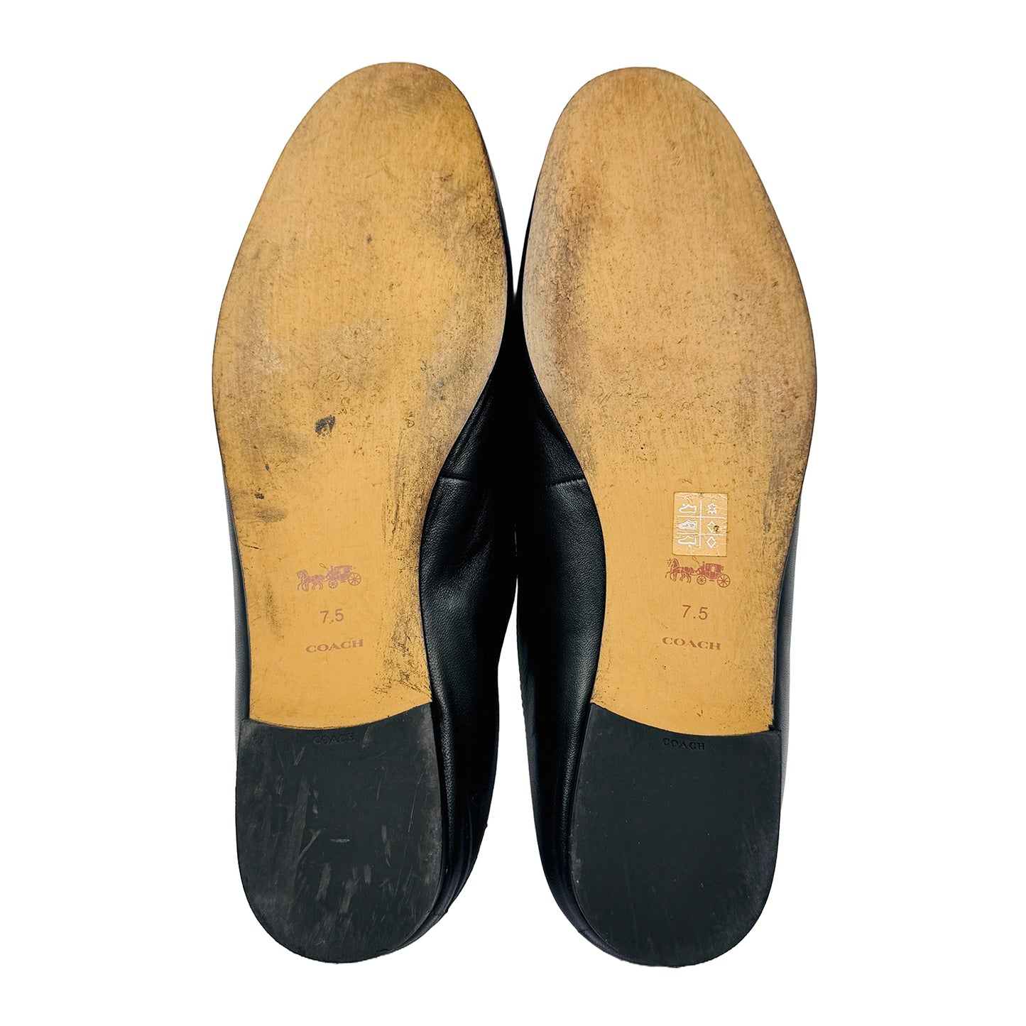 Coach Sienna Black Leather Slides (Size 38) - C5770