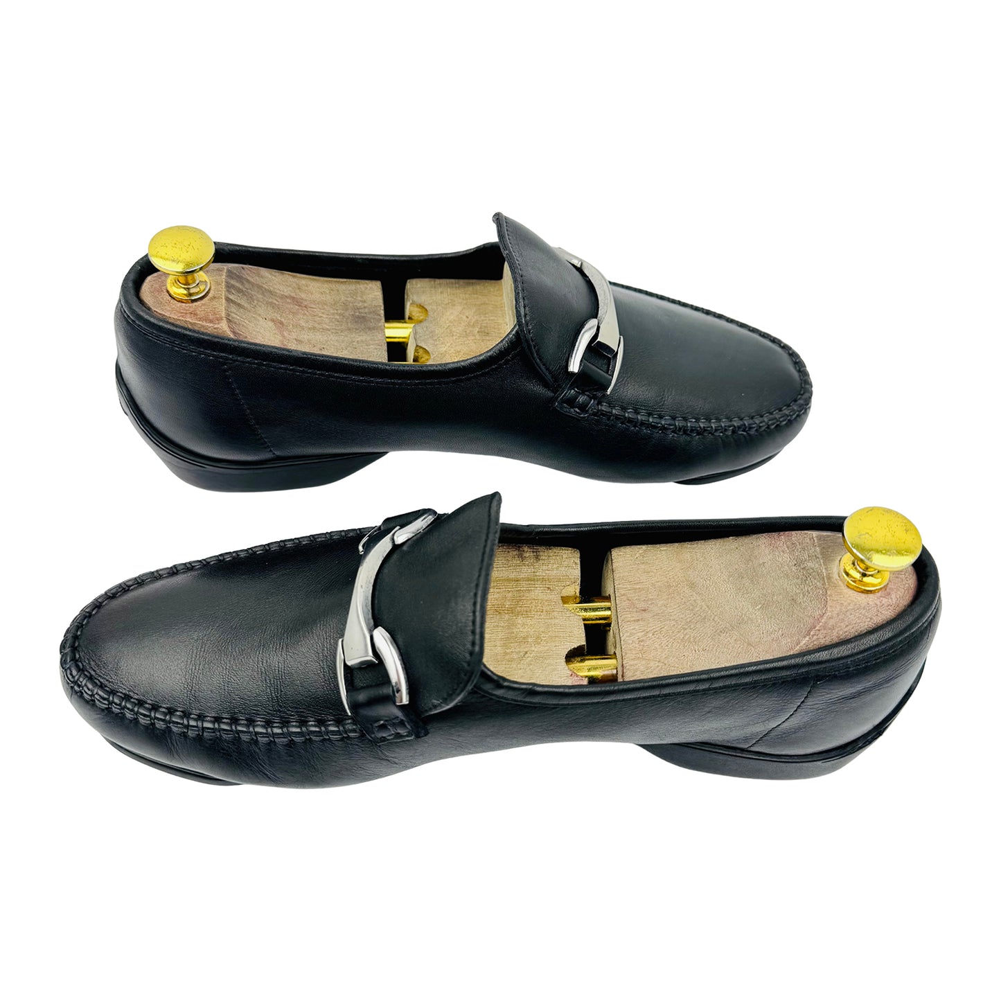 Salvatore Ferragamo Gancini Horsebit Black Loafer (Size 42)