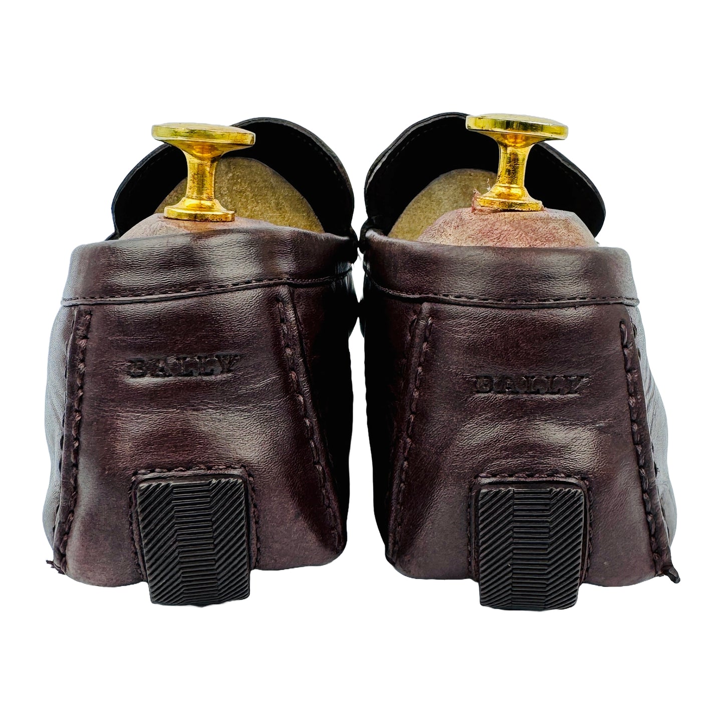 Back Side image of Bally Men's Brown Driving Loafers (Size 41/41.5)