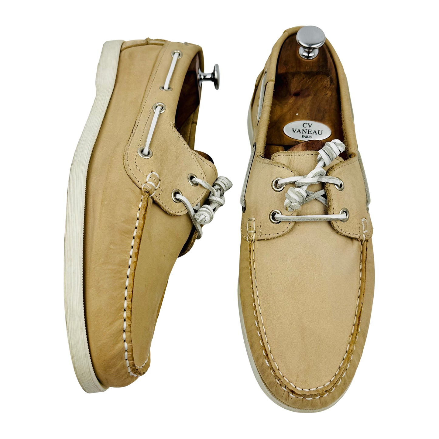 Industrie Clothing Men's Light Tan Boat Shoes (Size 44)