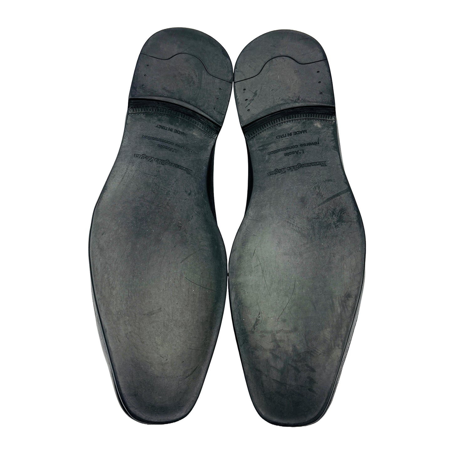 Ermenegildo Zegna L'Asola Hancrafted Black Loafers (Size 45/45.5)