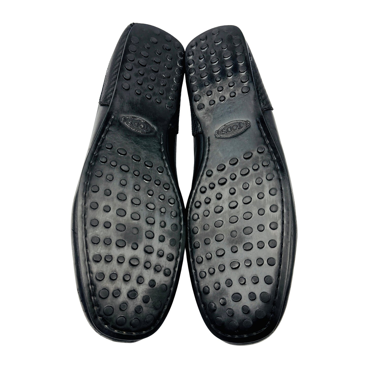 Tod's Ferrari City Gommino Black Loafers (Size 43)