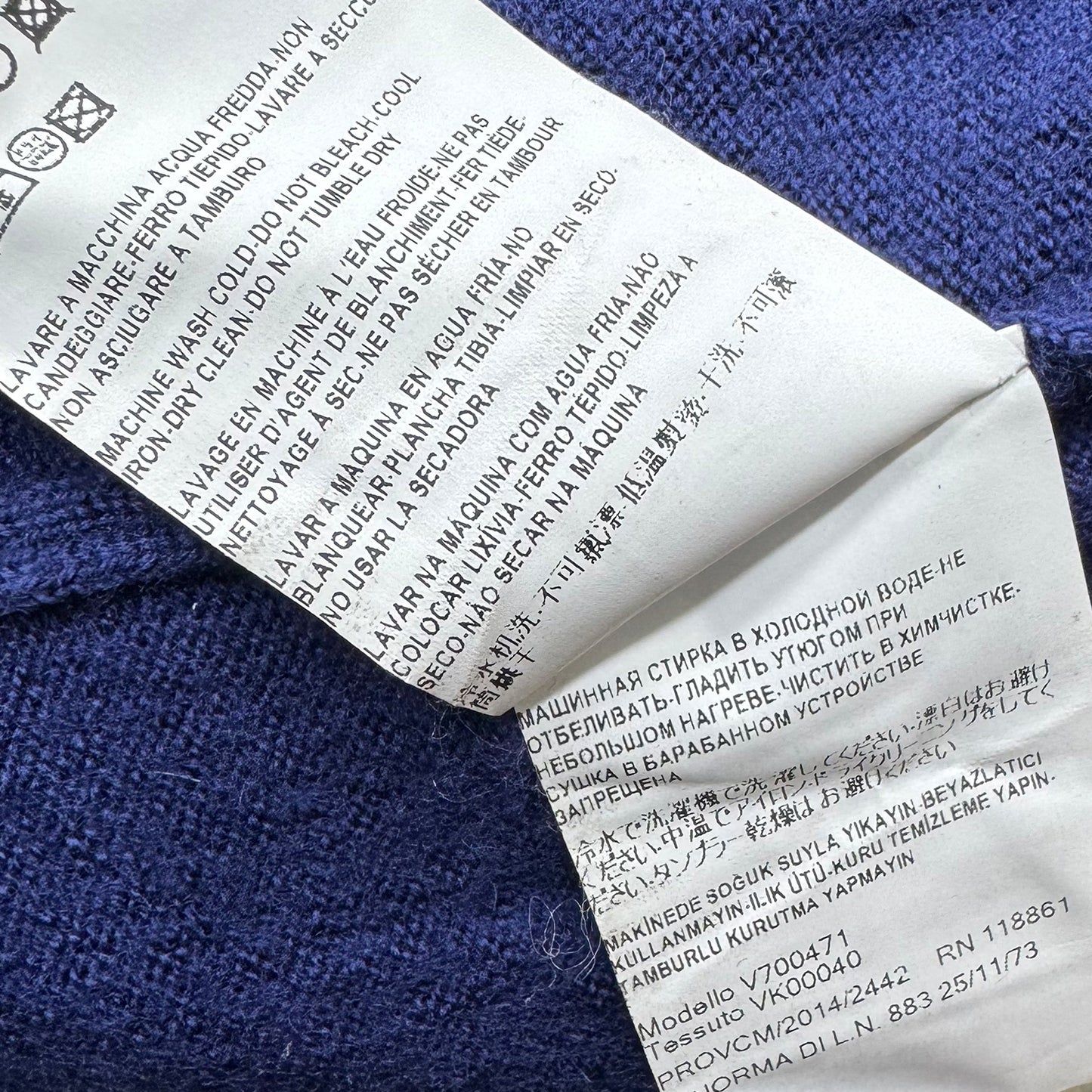 Versace Navy Blue Medusa Logo Crewneck Sweater (Size Small)