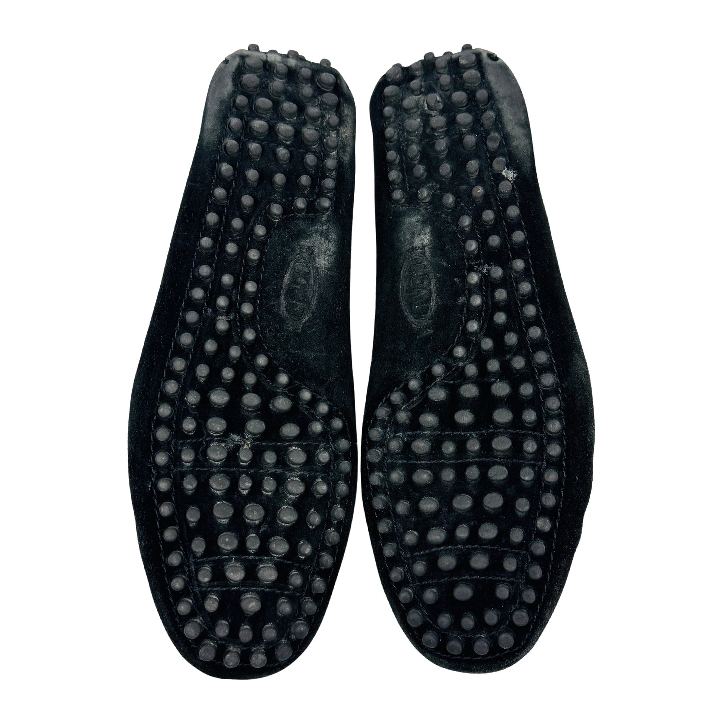 Tods Men's Peas Black Suede Loafers (Size 42.5/43)