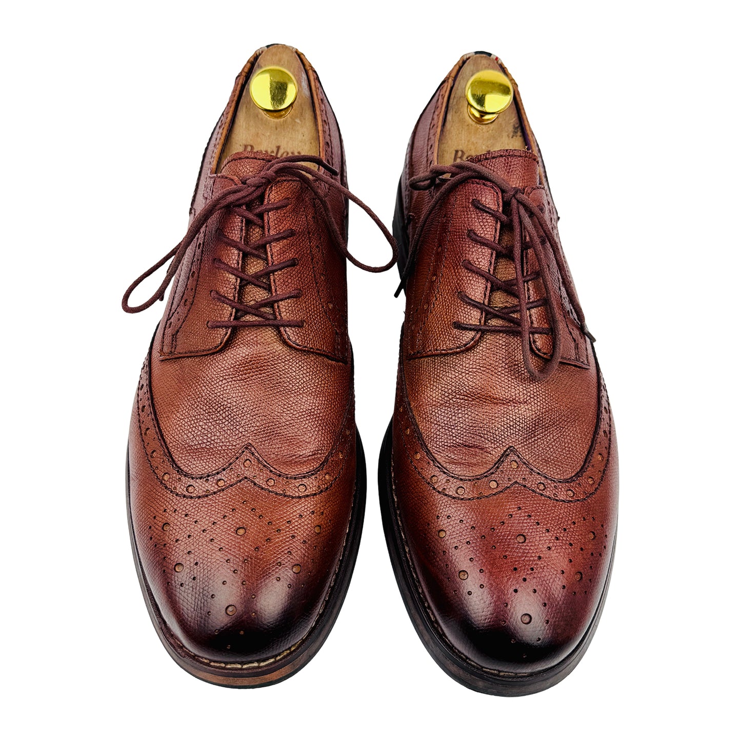 Firetrap Men's Brown Leather Spencer Brogues Shoes (Size 43)