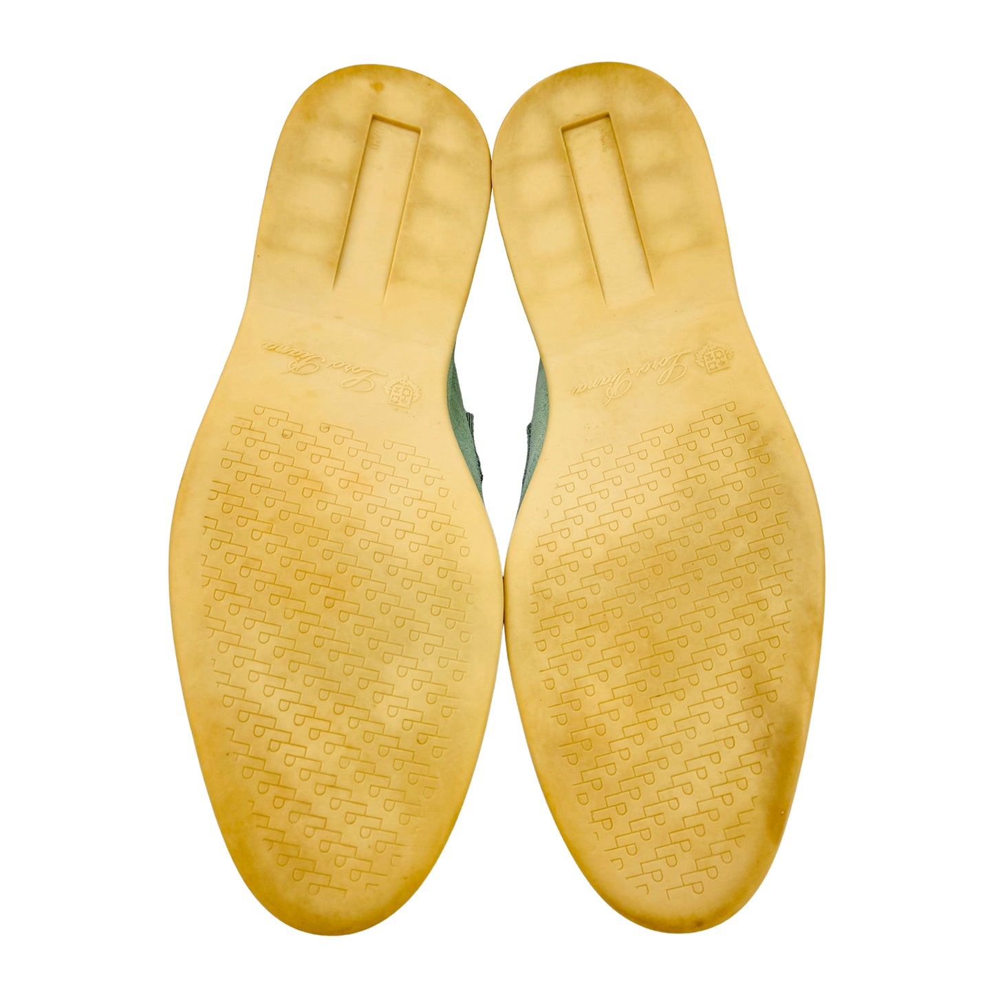 Loro Piana Summer Walk Light Green Loafers (Size 40/40.5) - J 56000